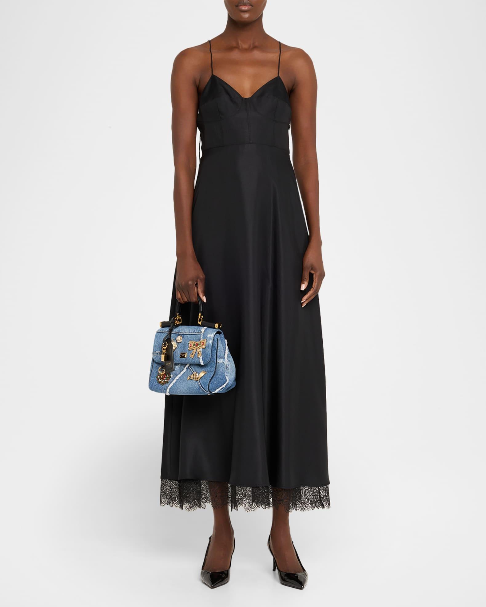 My Sicily Small Embellished Denim Crossbody Bag Product Image