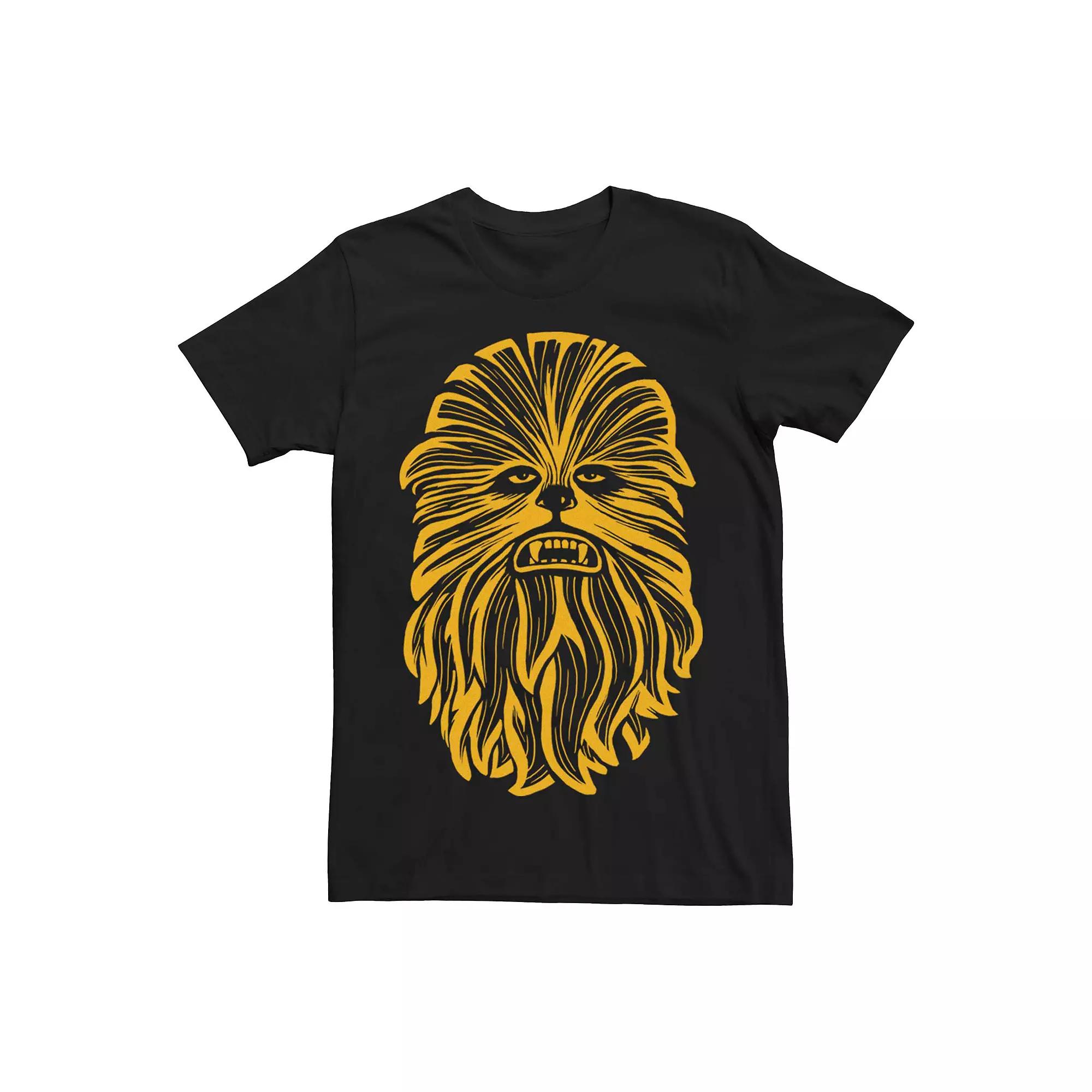 Men's Star Wars Chewbacca Golden Portrait Graphic Tee,  Product Image