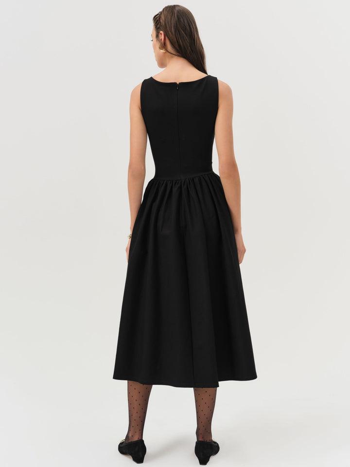 Anika Midi Dress — Black Product Image