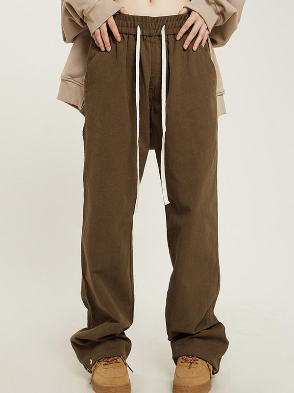 Casual Zipper Decor Cargo Pants Product Image