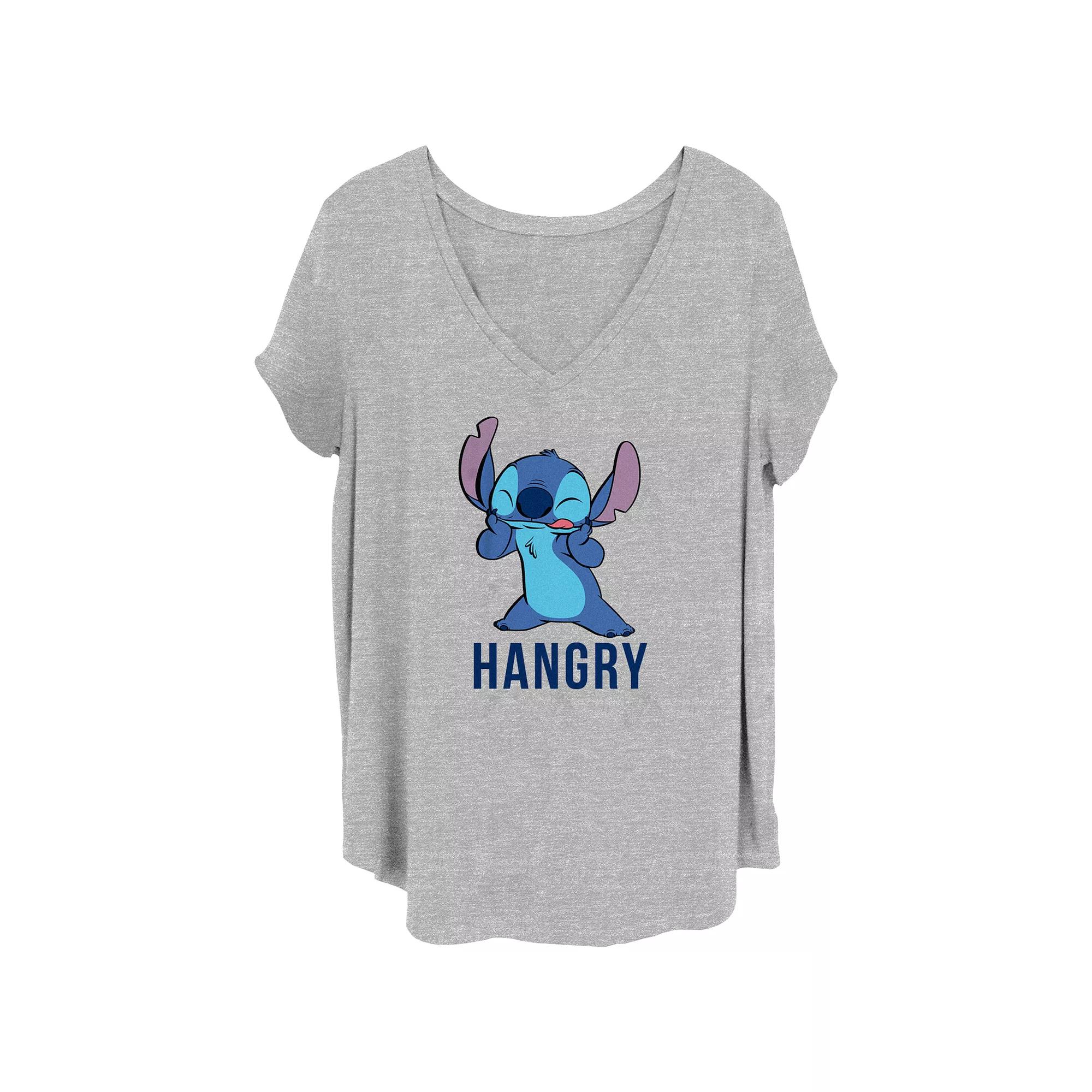 Disney's Lilo & Stitch Hangry Stitch Juniors' Plus Graphic Tee, Women's,  Product Image