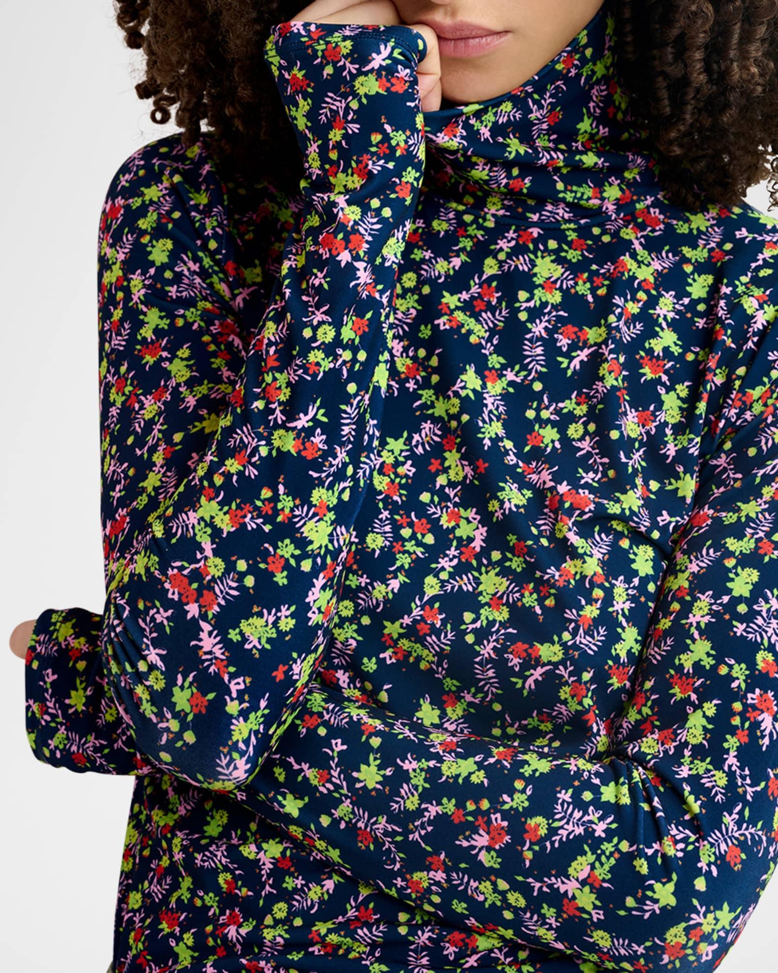 Haisy Printed Turtleneck T-Shirt Product Image