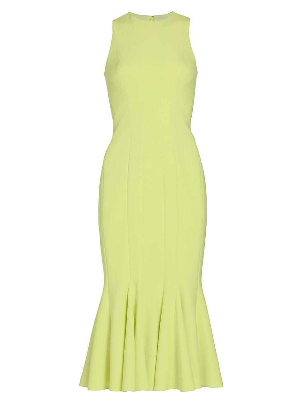 Womens Darted Stretch Crepe Midi-Dress Product Image