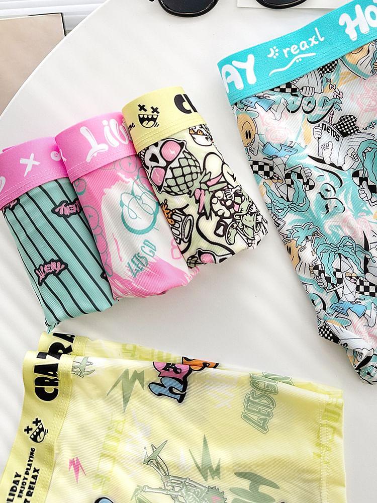 Set of 2: Cartoon Print Boxer Briefs Product Image