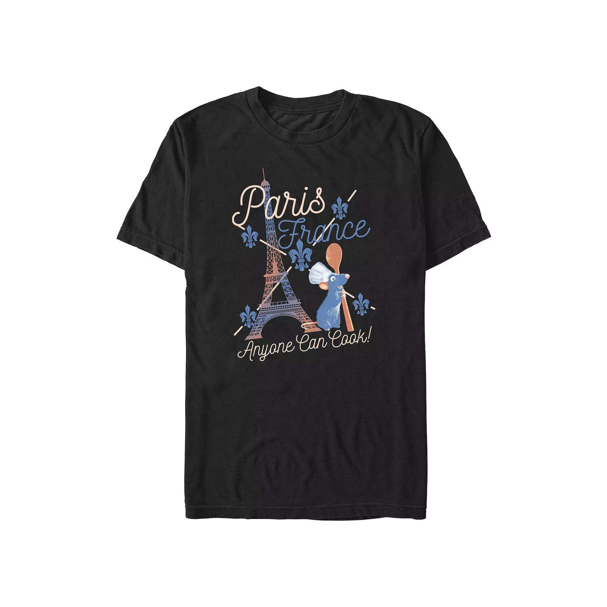 Disney / Pixar's Ratatouille Paris France Anyone Can Cook Men's Graphic Tee,  Product Image