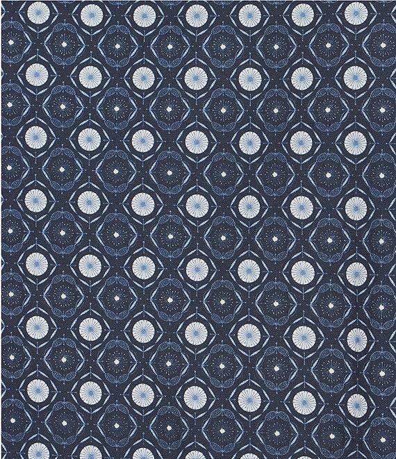 Cremieux Big & Tall Premium Denim Geometric Stretch Long Sleeve Woven Shirt Product Image