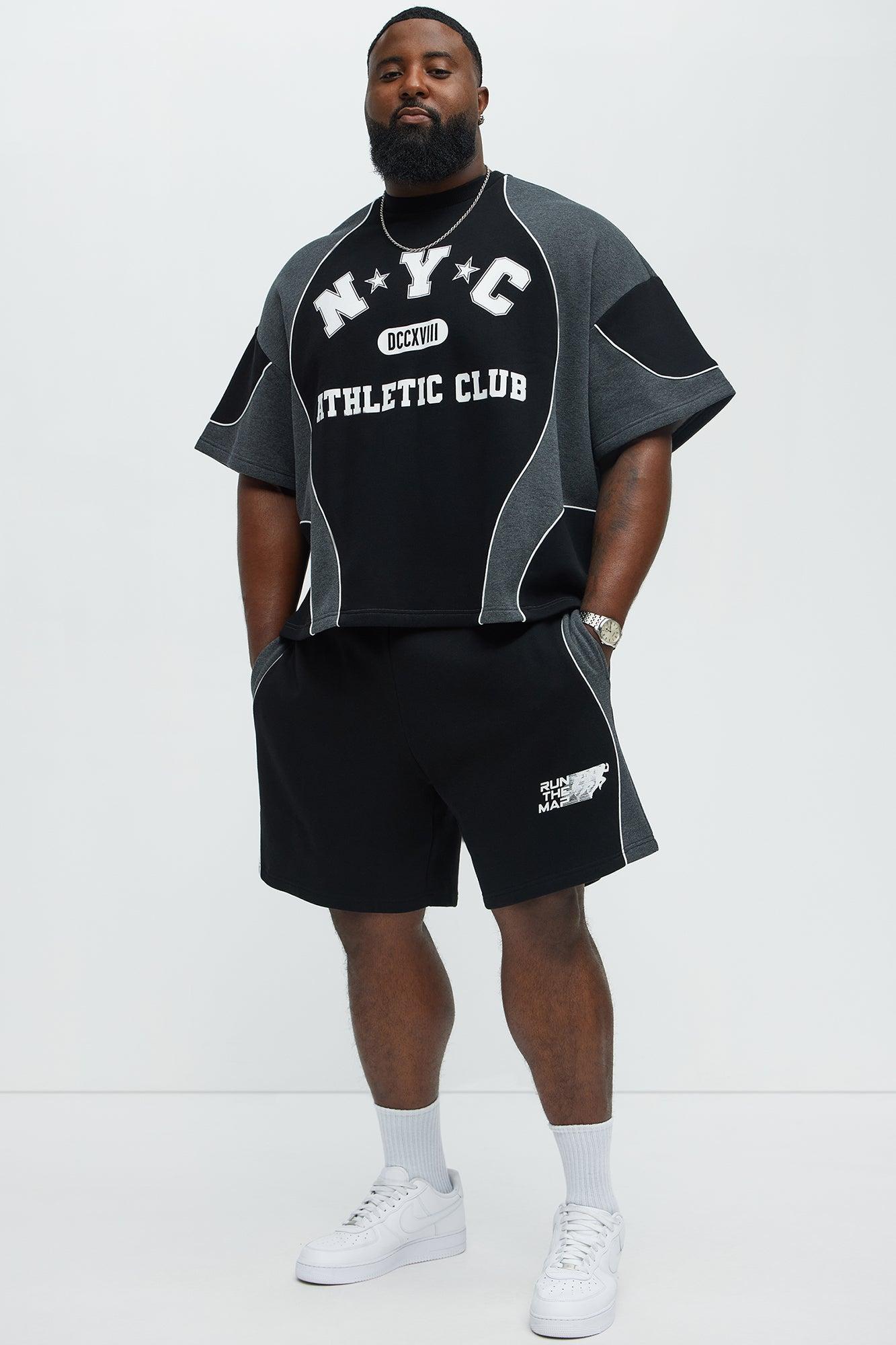 Tyson NYC Athletic Relaxed Shorts - Black/combo Product Image