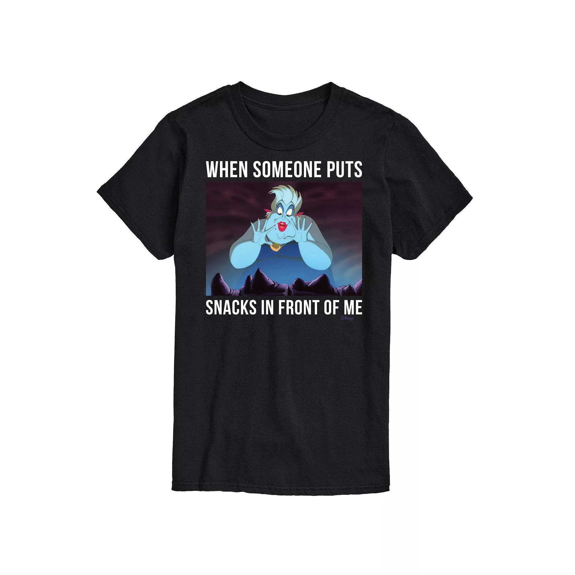 Disney's Villians Big & Tall Ursula Snacks Graphic Tee, Men's,  Product Image