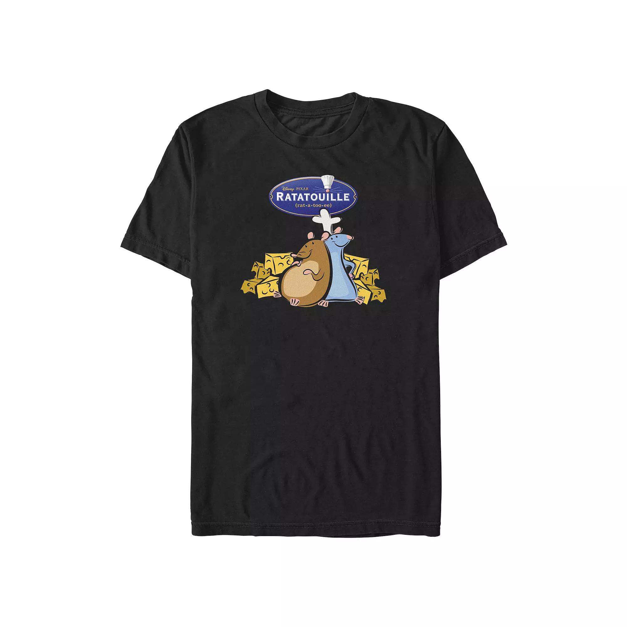 Disney / Pixar's Ratatouille Cheese Eaters Men's Graphic Tee, Size: XXL, Black Product Image