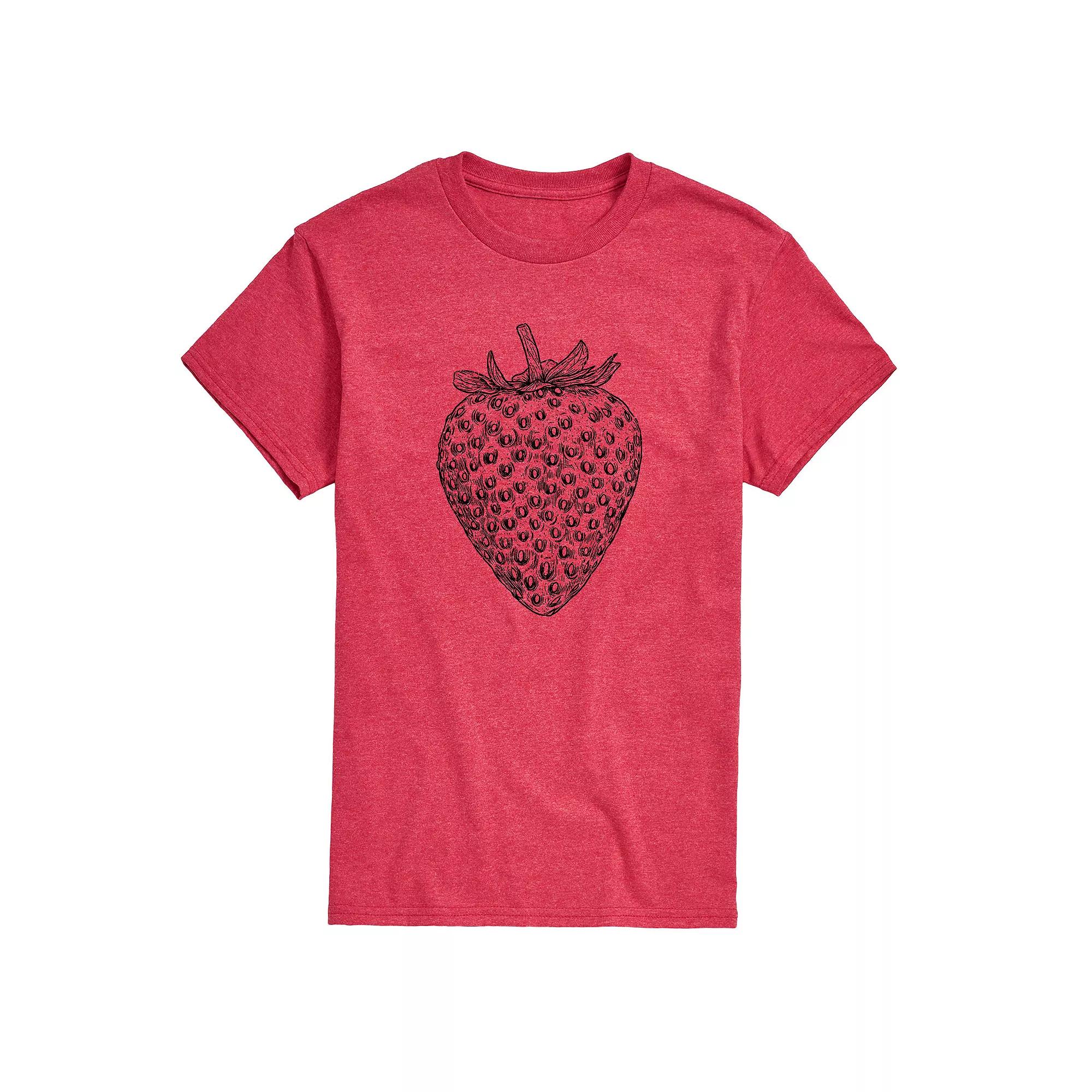 Men's Strawberry Sketch Graphic Tee,  Product Image