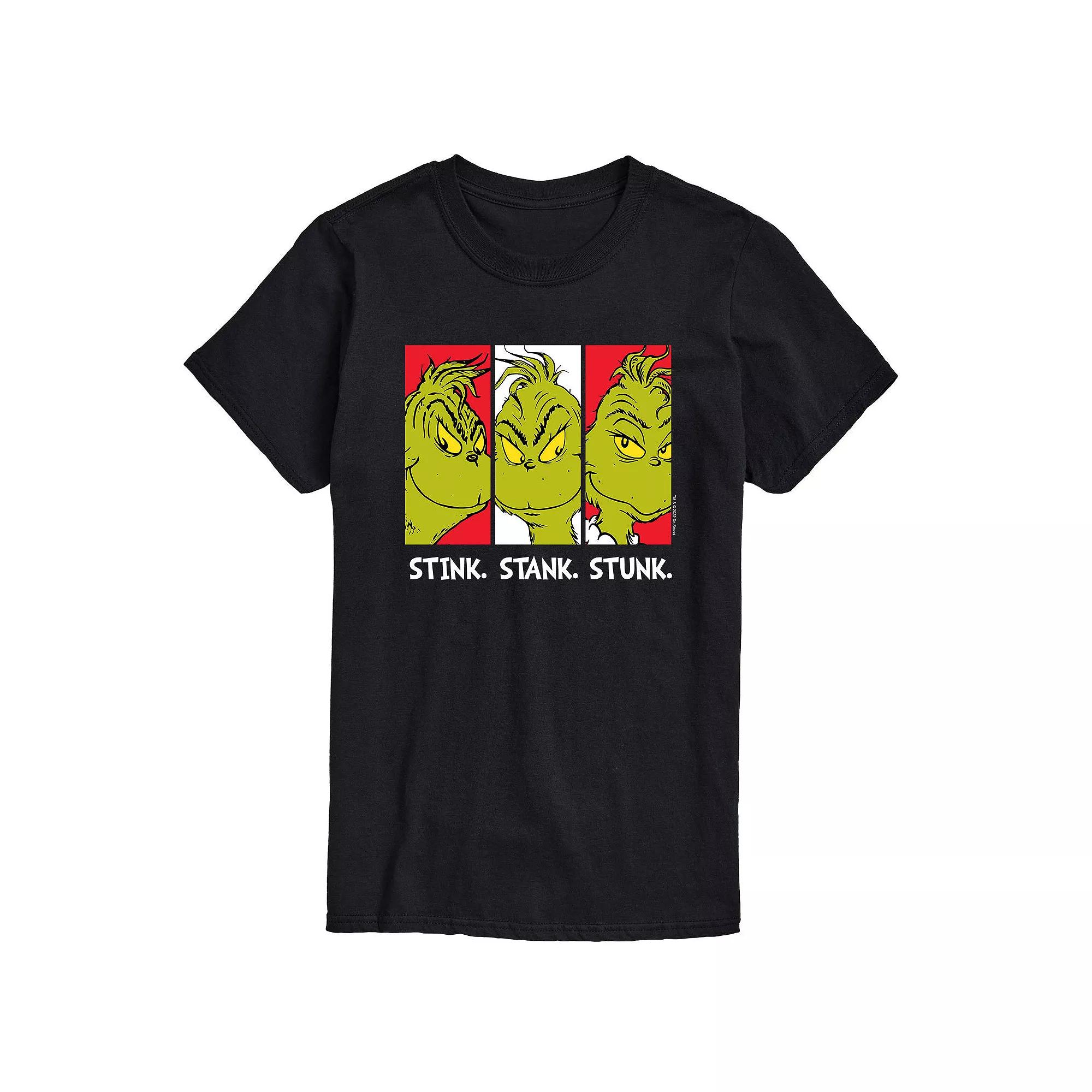 Men's Dr. Seuss Grinch Stink Stank Stunk Tee,  Product Image