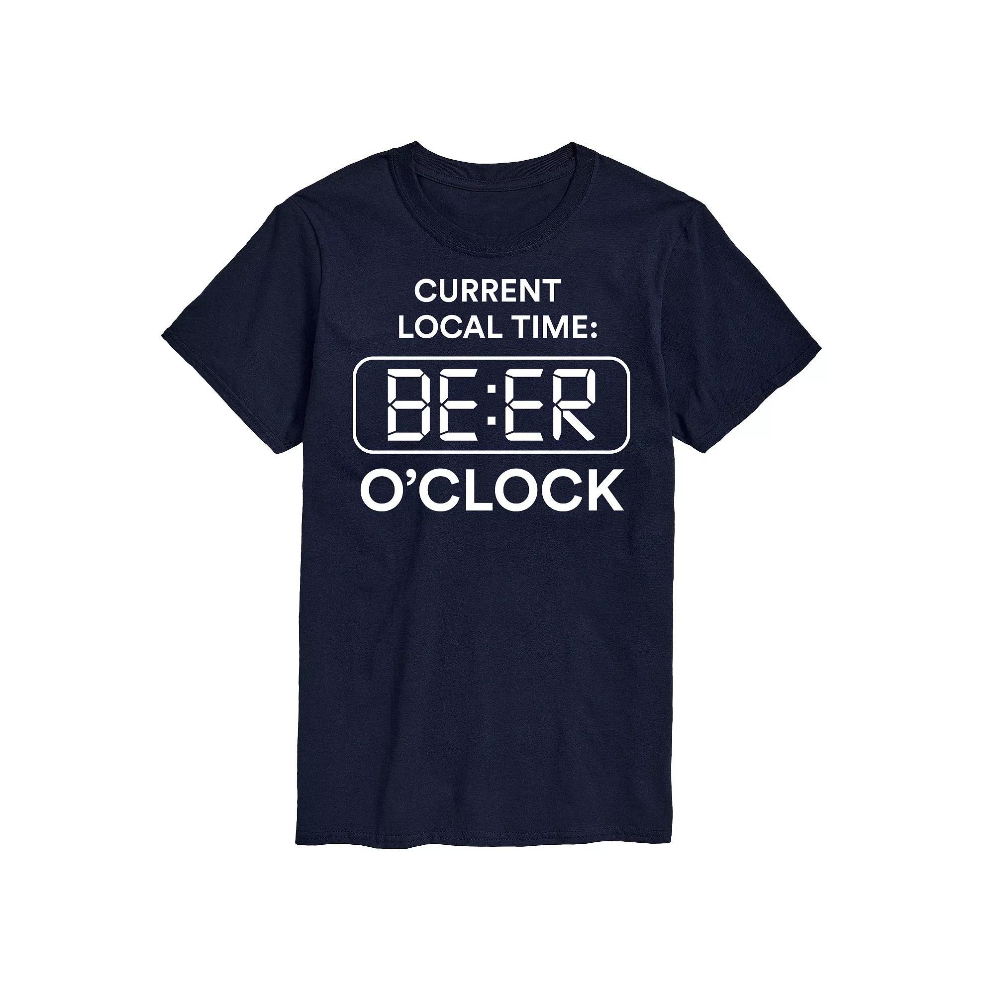 Big & Tall Beer Oclock Tee, Men's,  Product Image