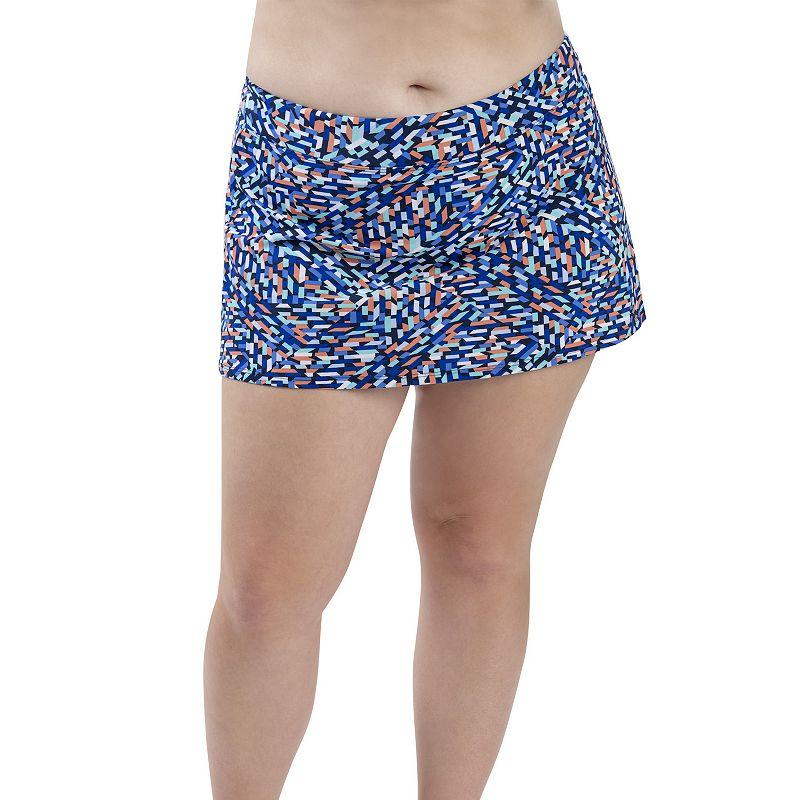 Women's Dolfin Aquashape UPF 50+ Print A-Line Swim Skirt, Size: Small, Tranquility Product Image