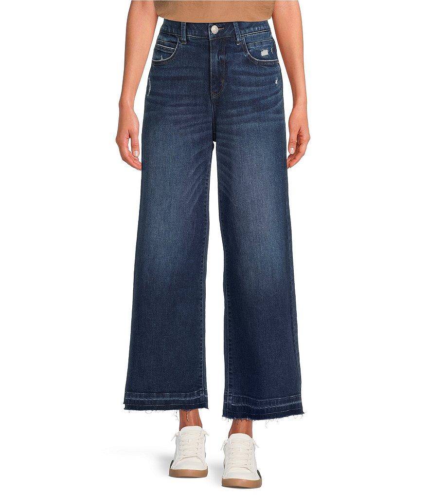 Gibson & Latimer Perfect Fit Palazzo Twill Denim Ankle Jeans Product Image