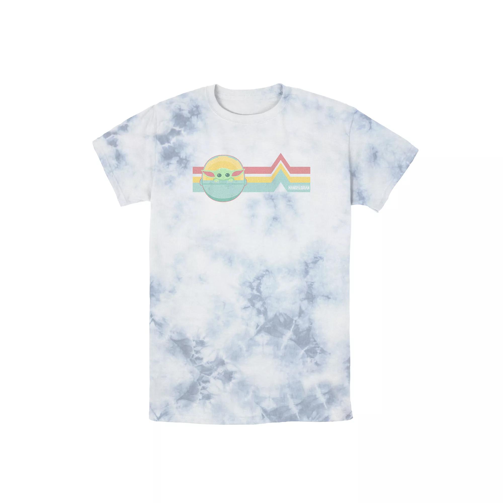 Men's Star Wars The Mandalorian The Child Rainbow Chest Lines Tee, Boy's,  Product Image