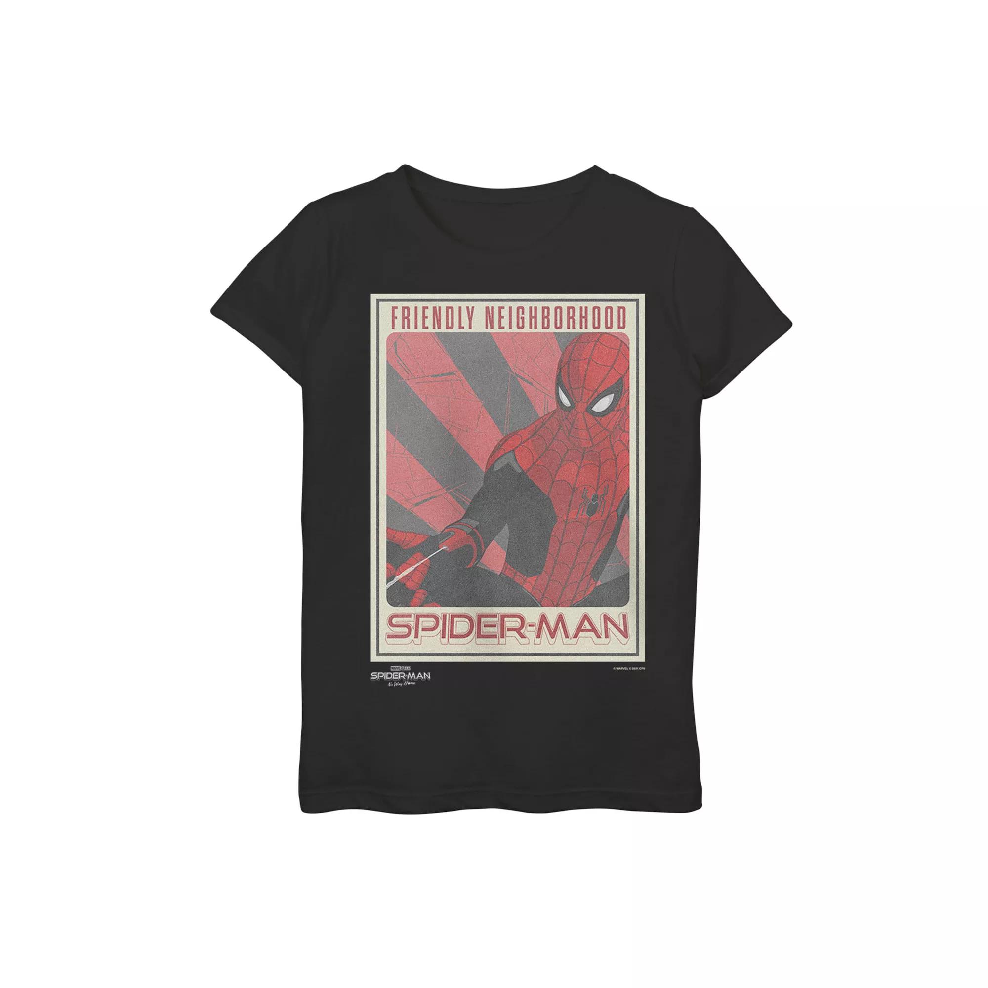 Girls 7-16 Marvel Spider-Man No Way Home Friendly Spider-Man Poster Graphic Tee, Girl's,  Product Image