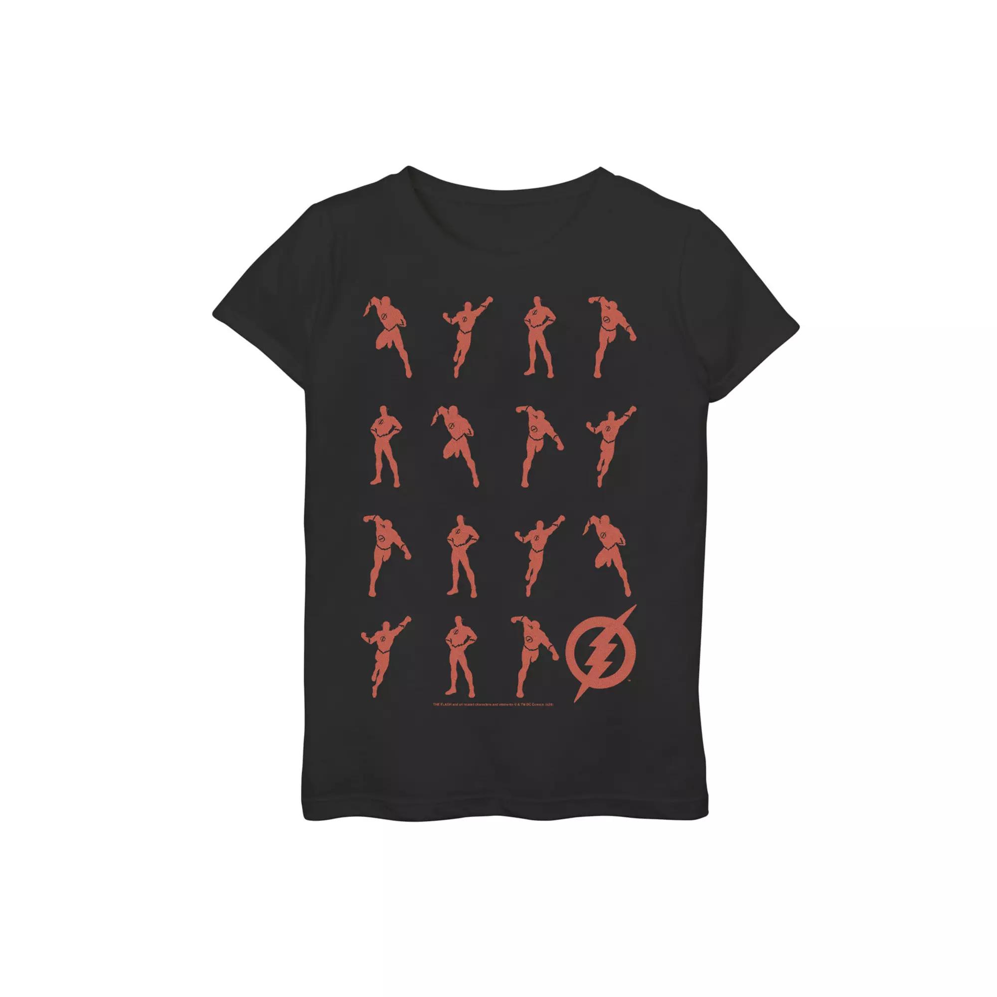 Girls 7-16 DC Comics The Flash Action Pose Silhouettes Graphic Tee, Girl's,  Product Image