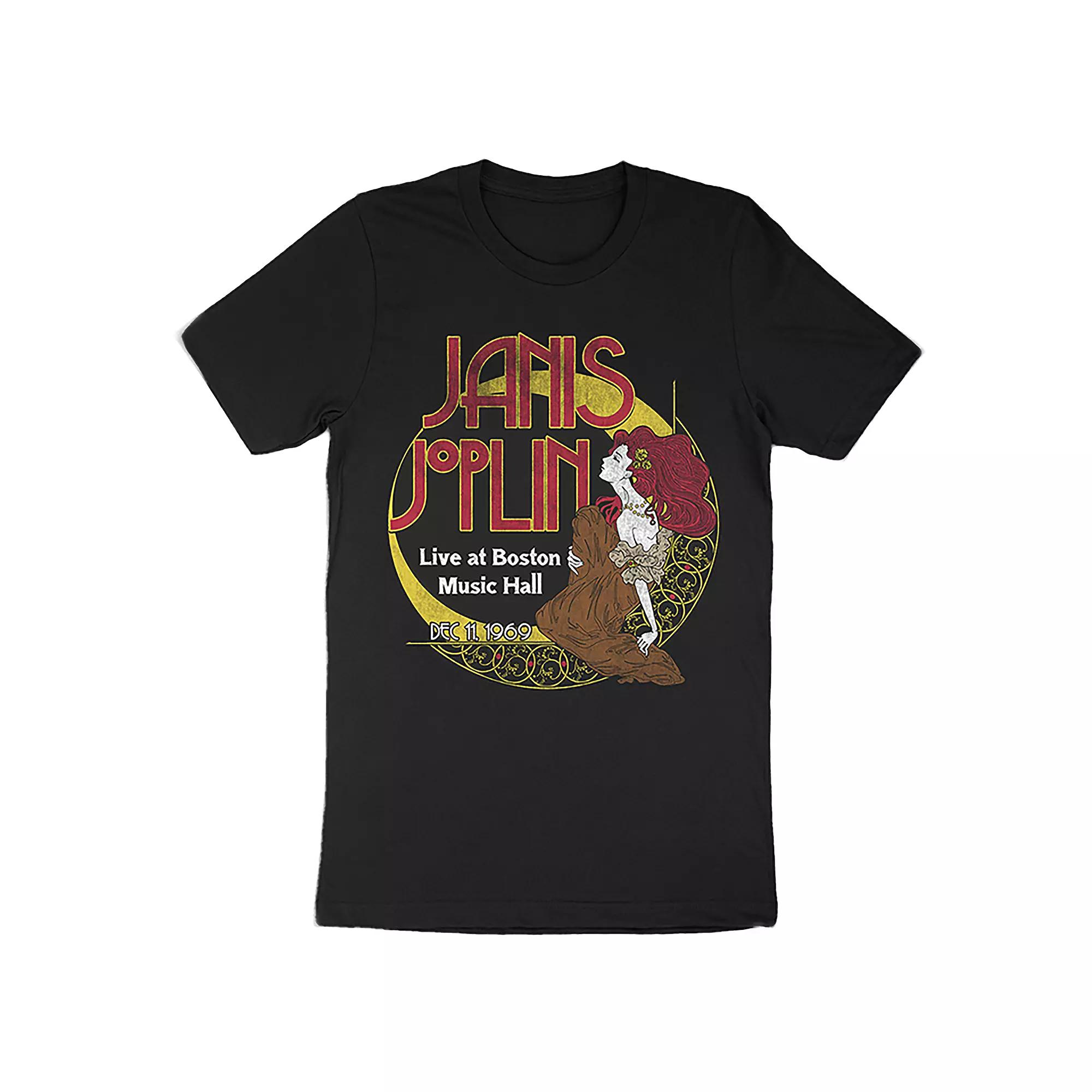 Men's Janis Joplin Moon Dreams Tee, Size: XL, Black Product Image