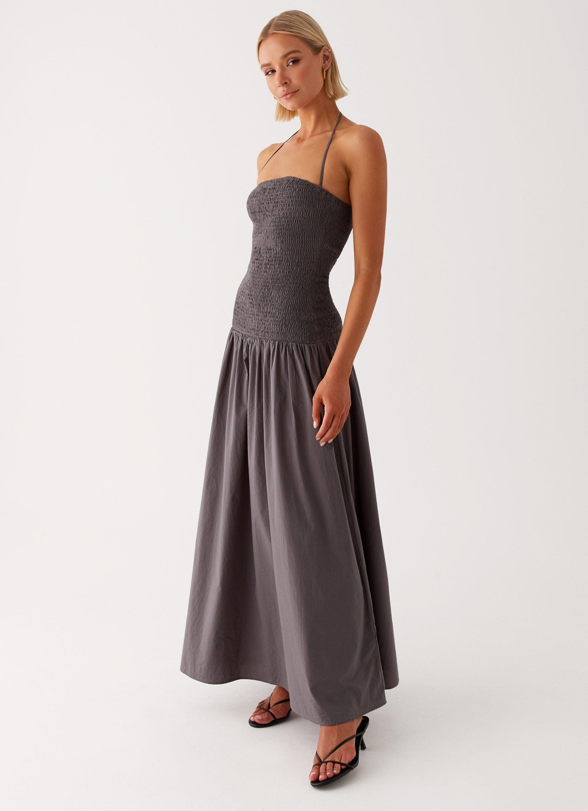 Zahra Maxi Dress - Charcoal Product Image