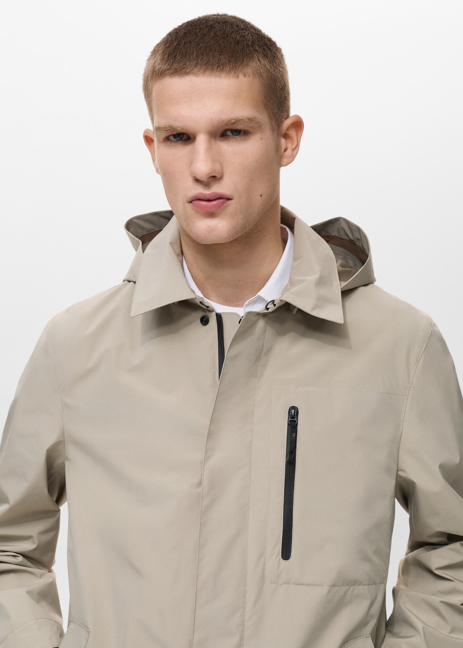 COOLMAX® technology waterproof parka - Men | MANGO USA Product Image