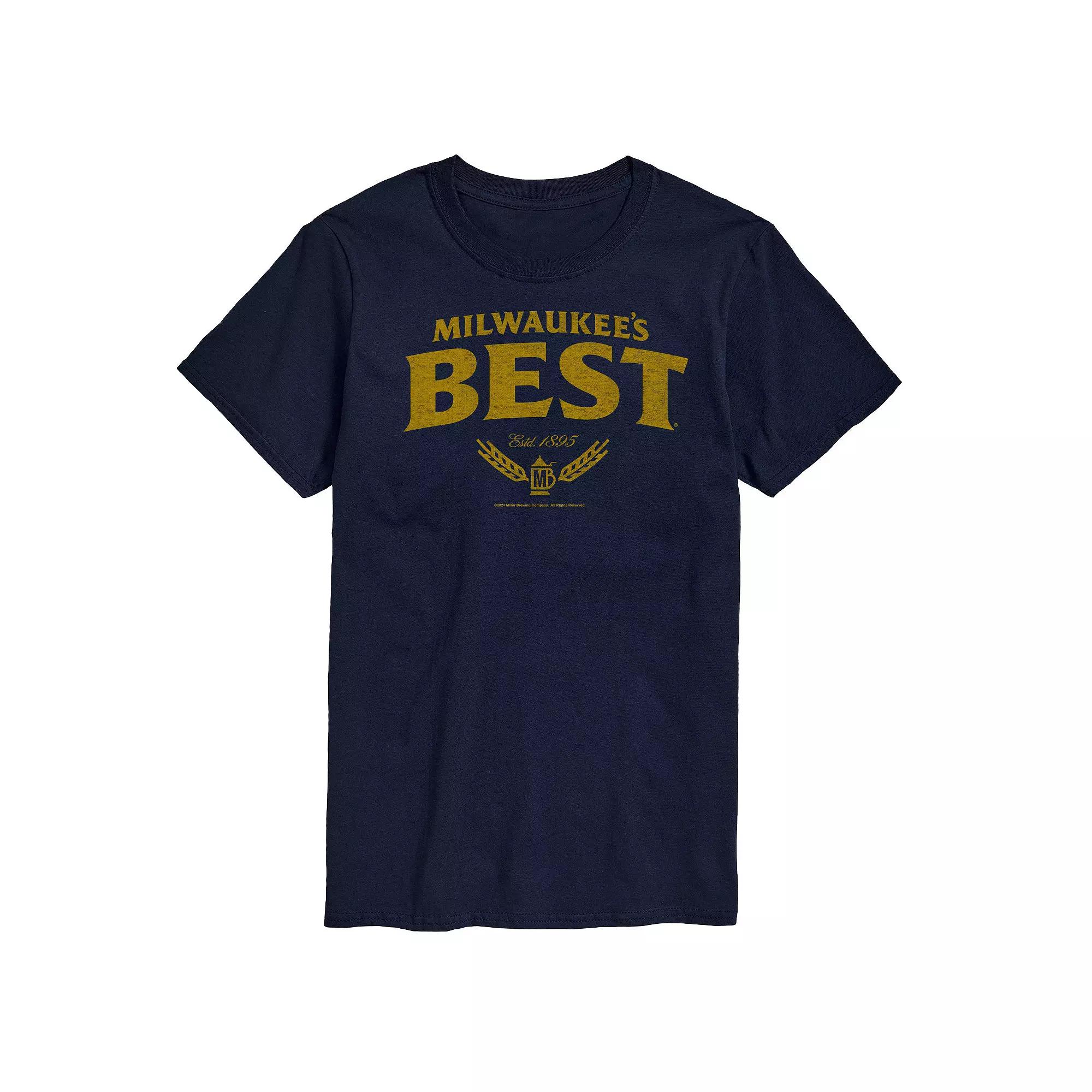 Men's Milwaukee's Best Distressed Logo Grapic Tee,  Product Image