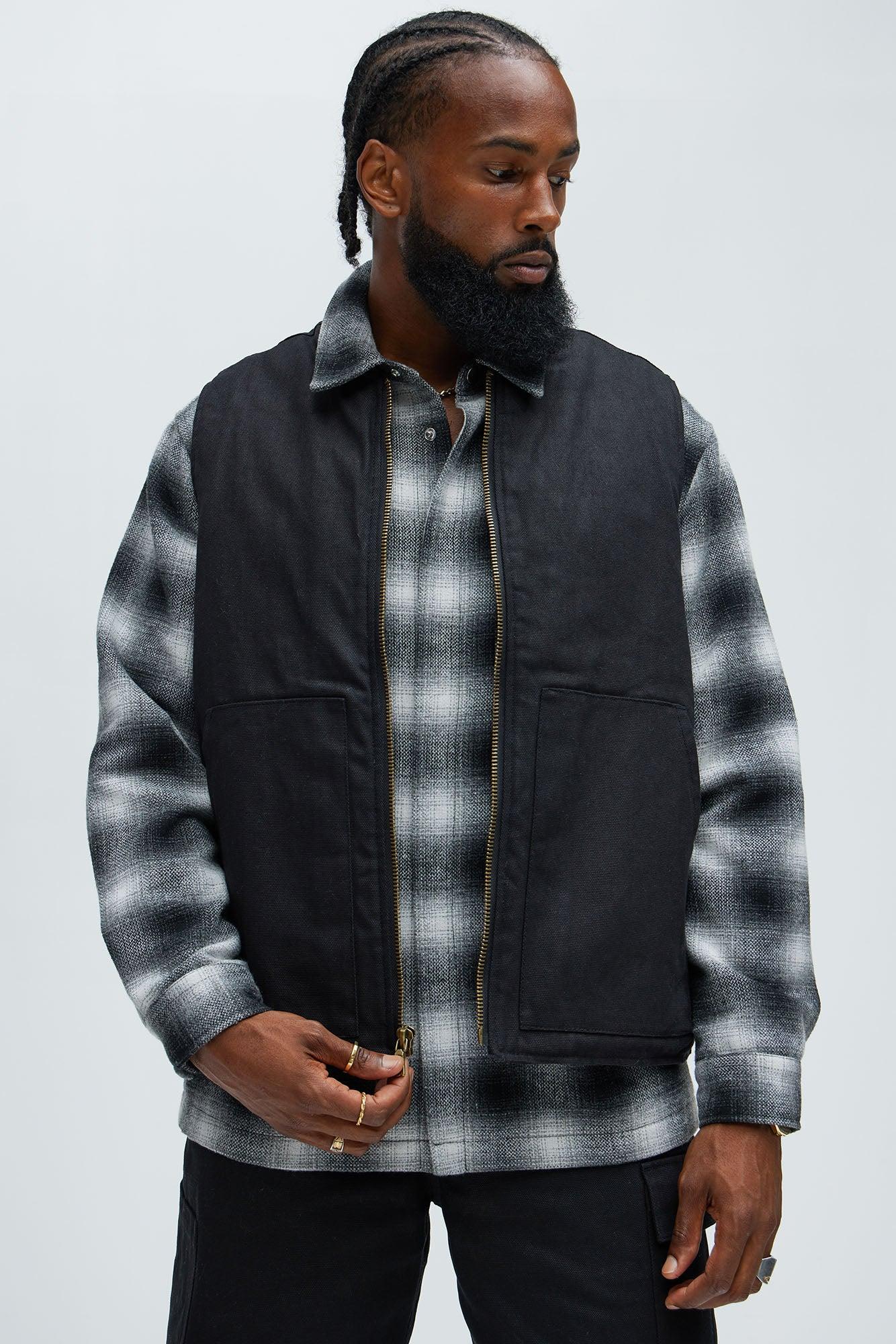 Alexander Utility Canvas Vest - Black Product Image