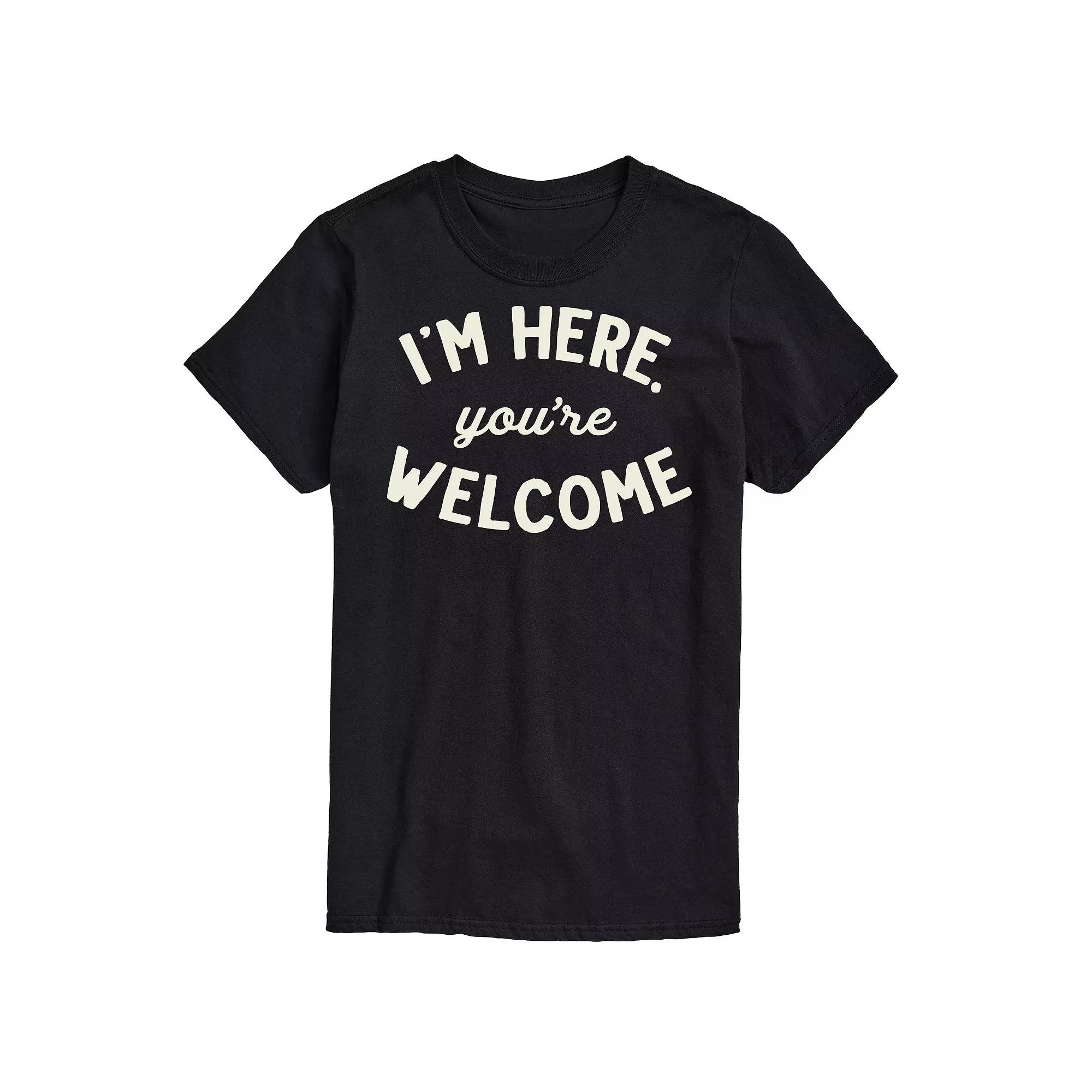 Men's I'm Here You're Welcome Tee,  Product Image