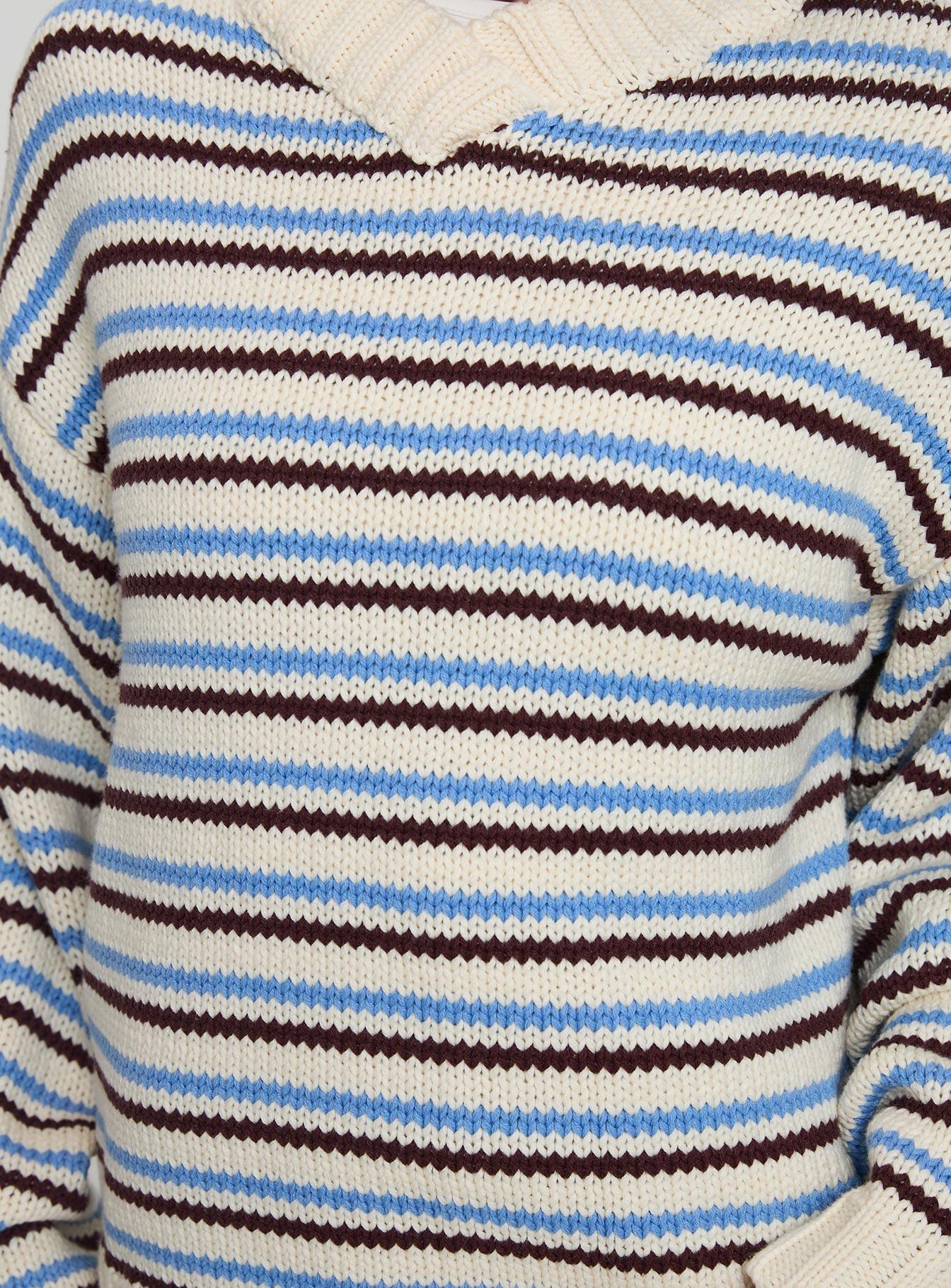 Karolyn Sweater Blue Stripe Product Image