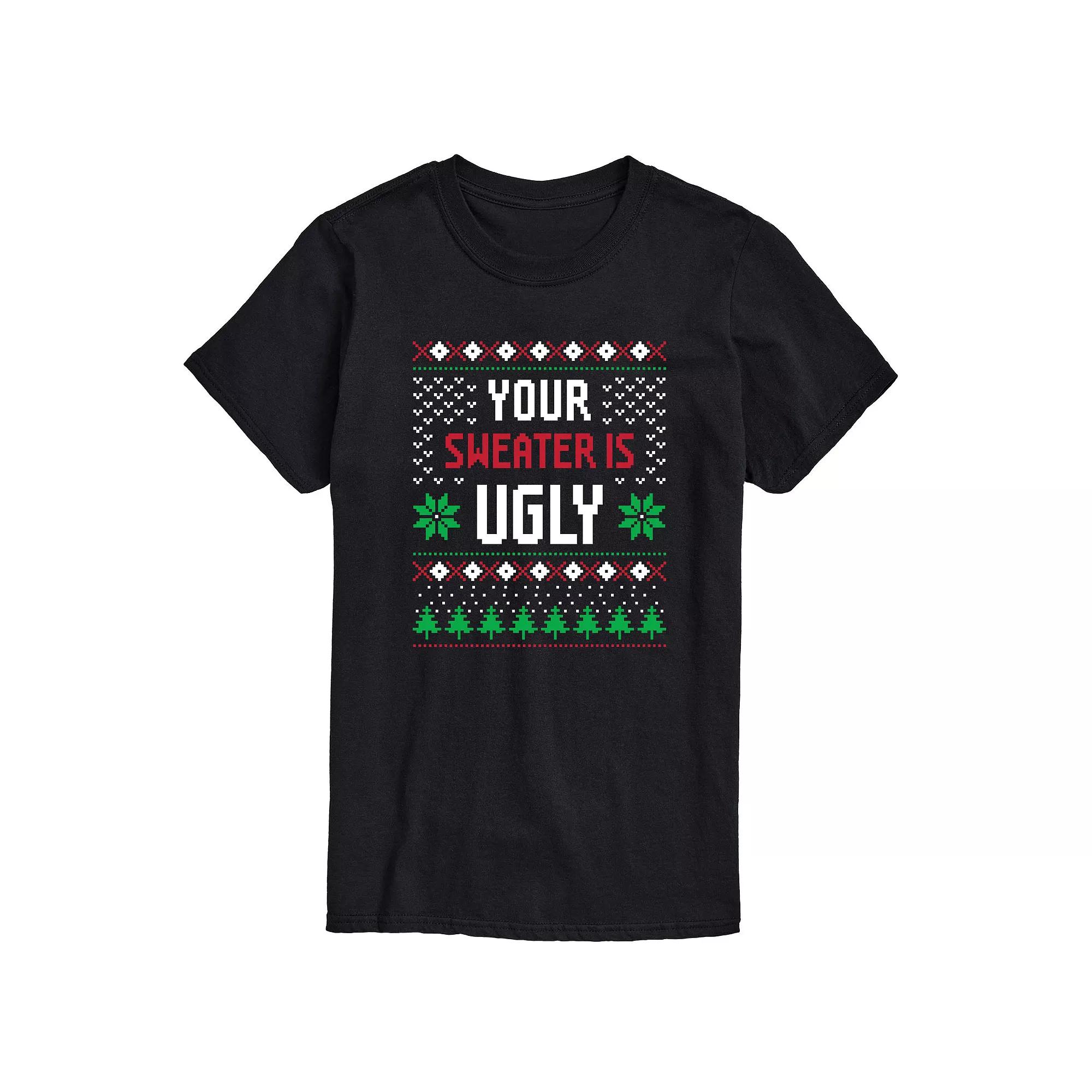 Big & Tall Your Sweater is Ugly Tee, Men's,  Product Image
