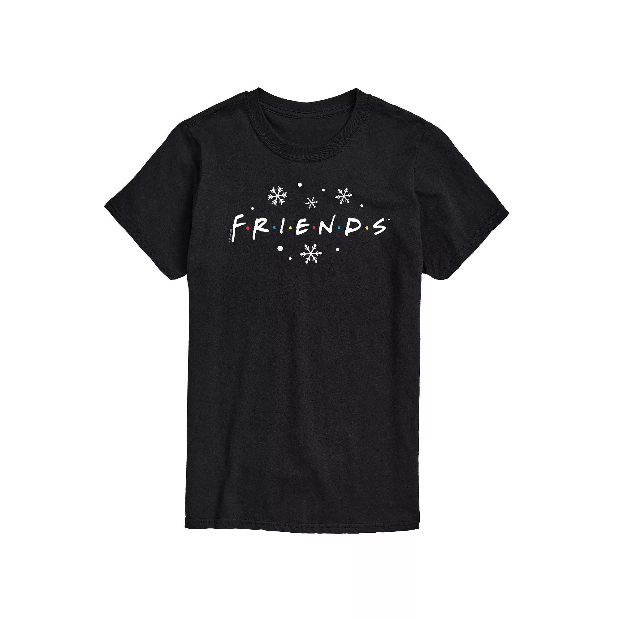 Big & Tall Friends Logo Snowflakes Graphic Tee, Men's,  Product Image