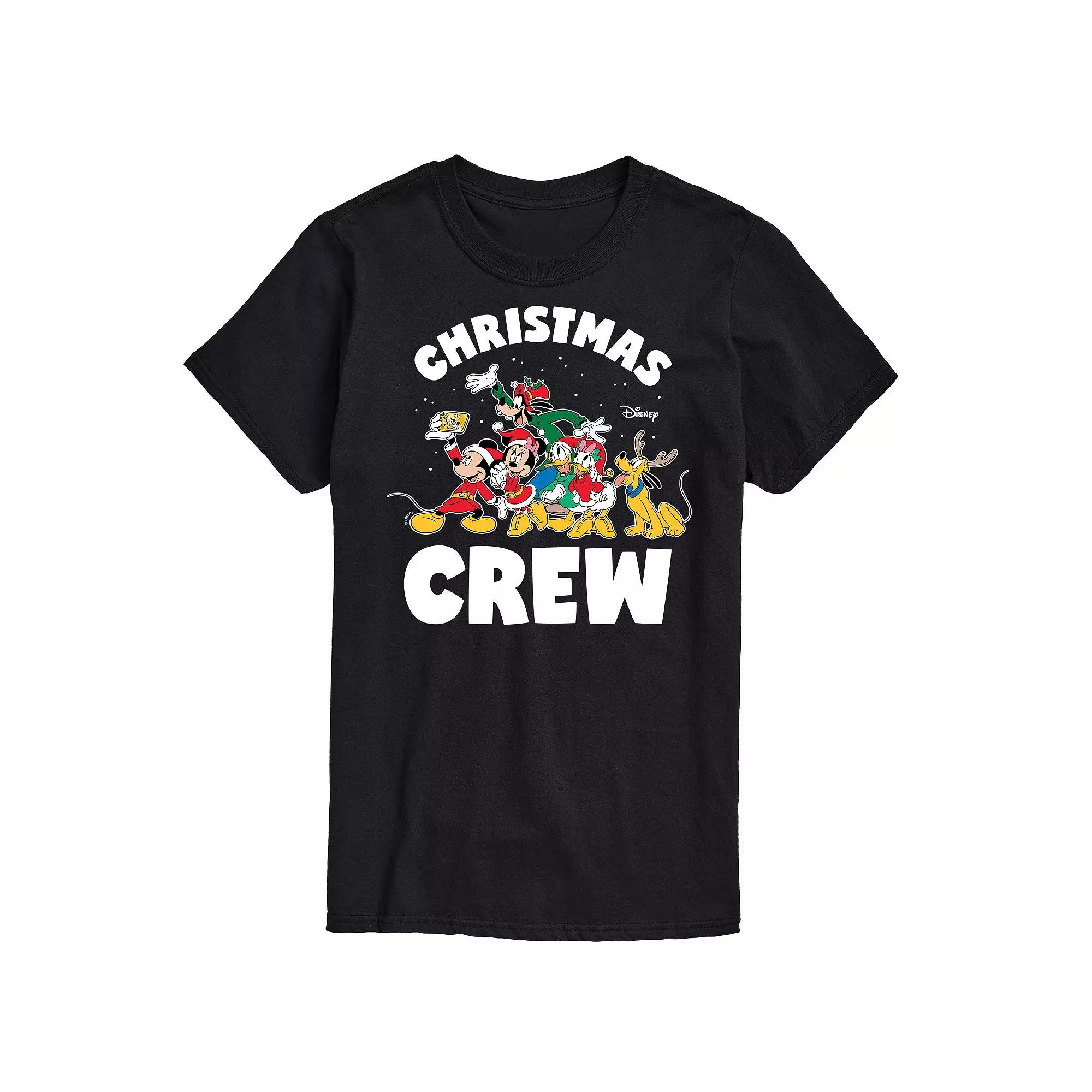 Disney's Mickey Mouse & Friends Men's Christmas Crew Graphic Tee,  Product Image