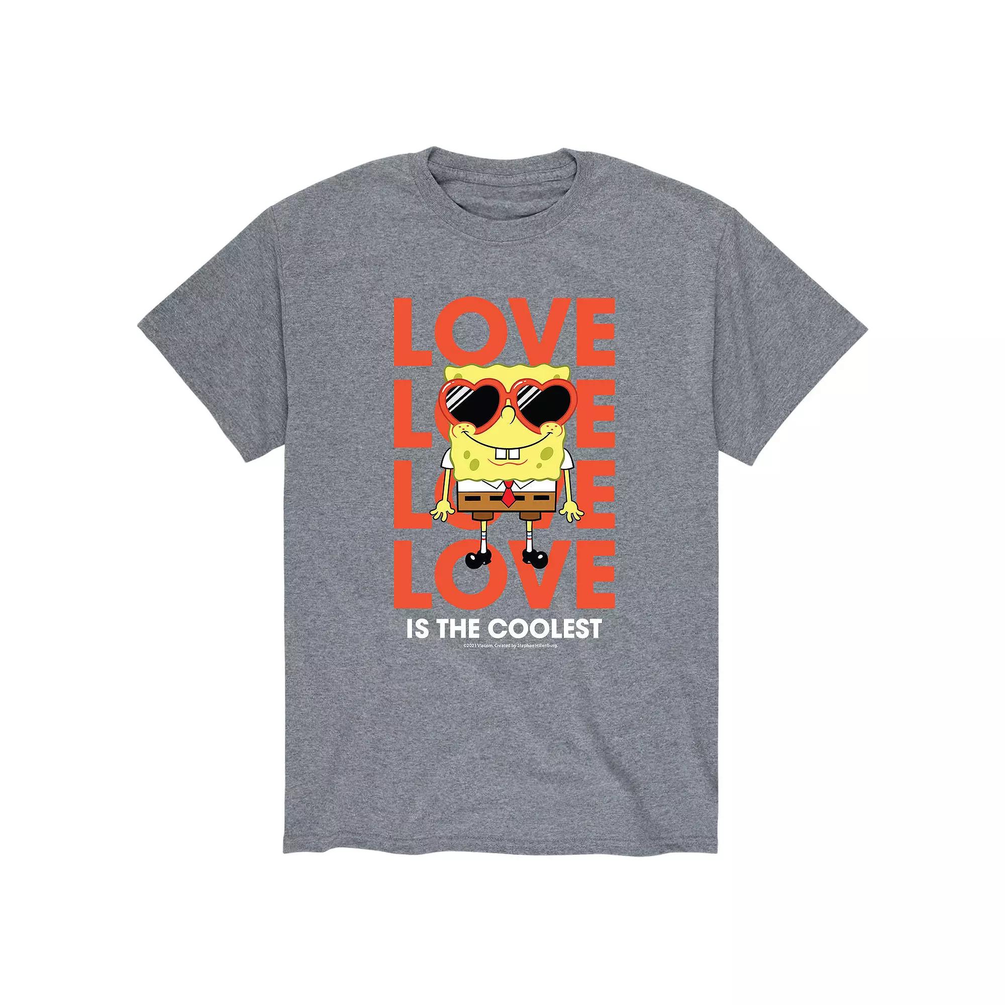 Men's SpongeBob Love Is The Coolest Tee,  Product Image