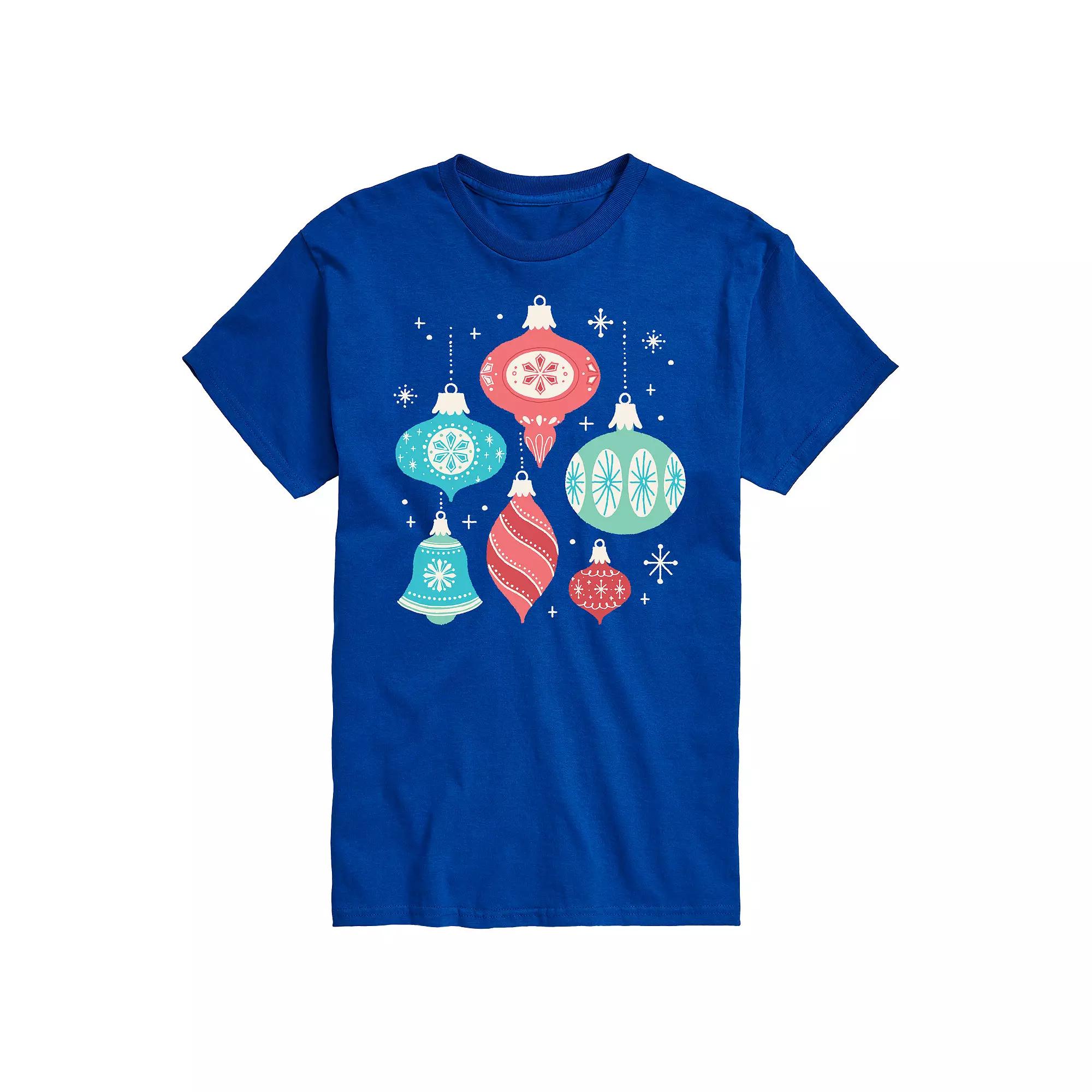 Big & Tall Retro Ornaments Graphic Tee, Men's,  Product Image