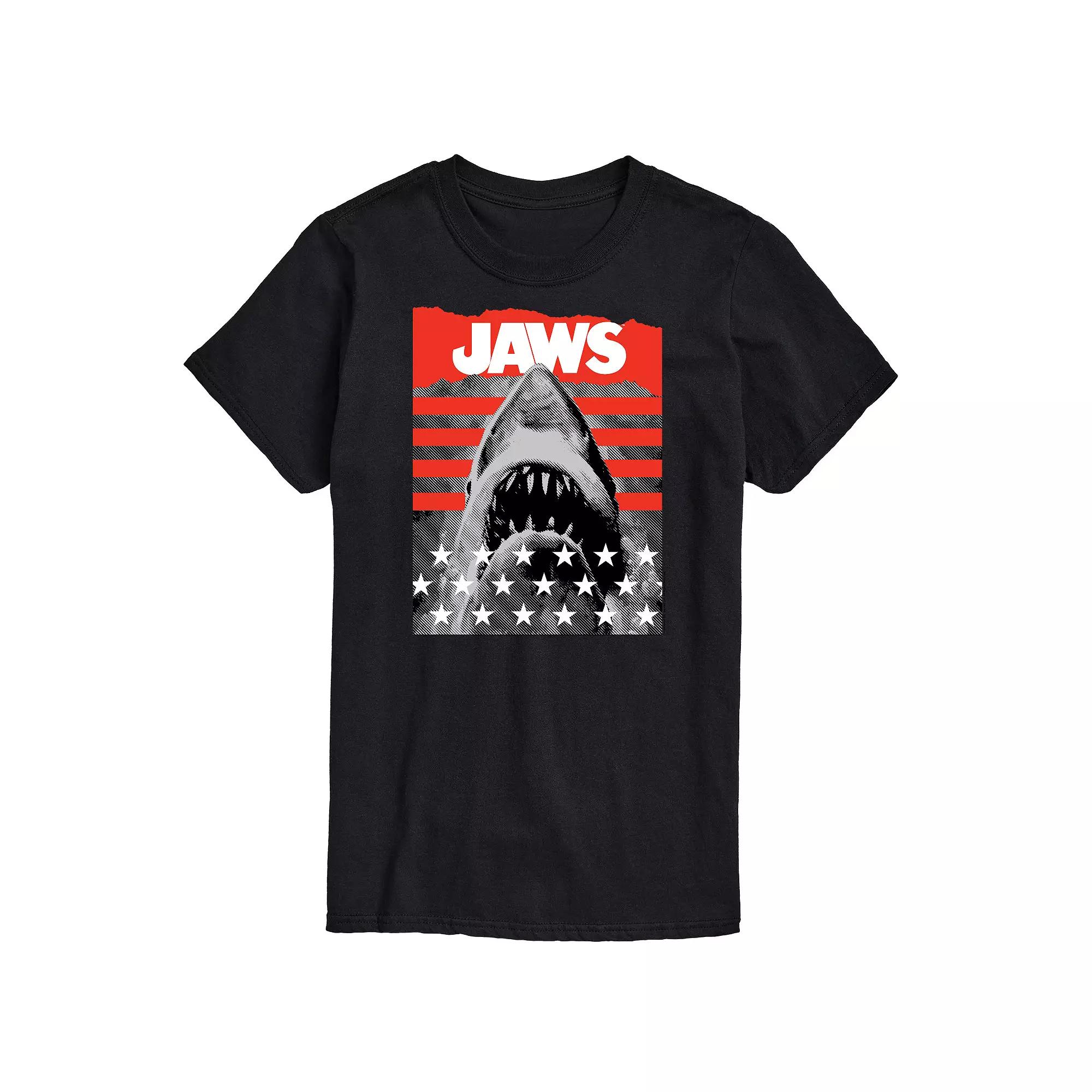 Big & Tall Jaws and Stripes Tee, Men's,  Product Image