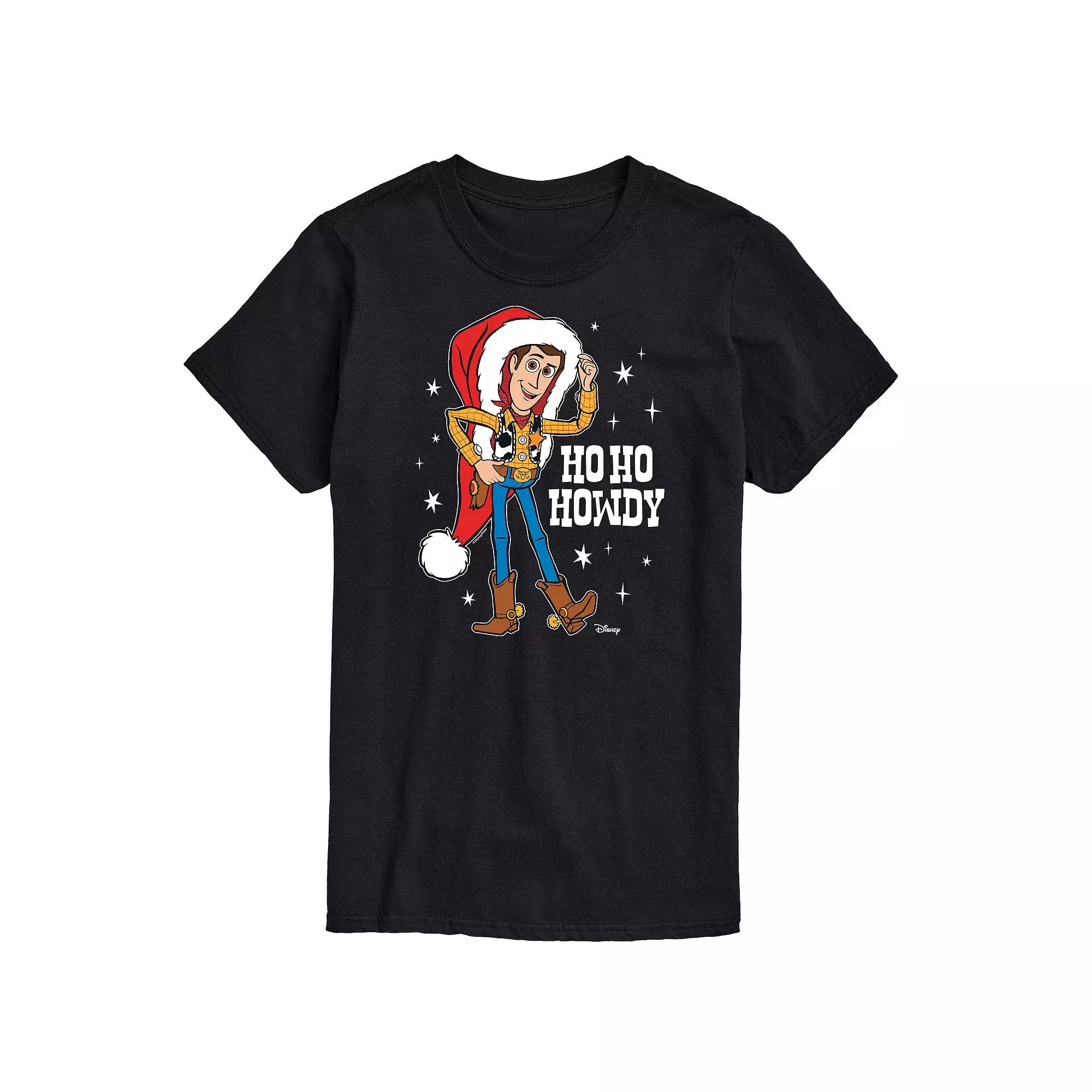 Disney / Pixar's Toy Story Woody Men's Ho Ho Howdy Graphic Tee,  Product Image