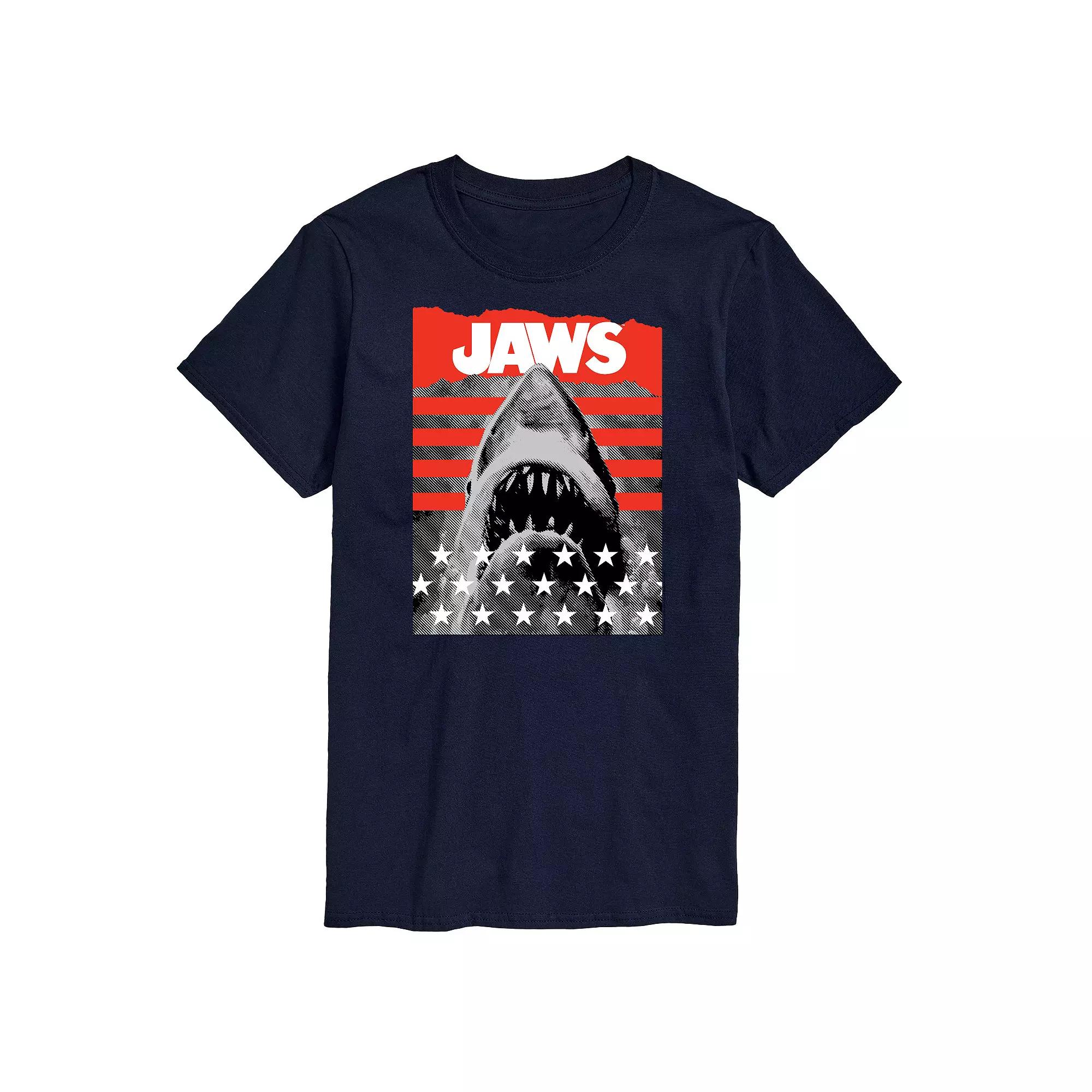 Big & Tall Jaws and Stripes Tee, Men's,  Product Image