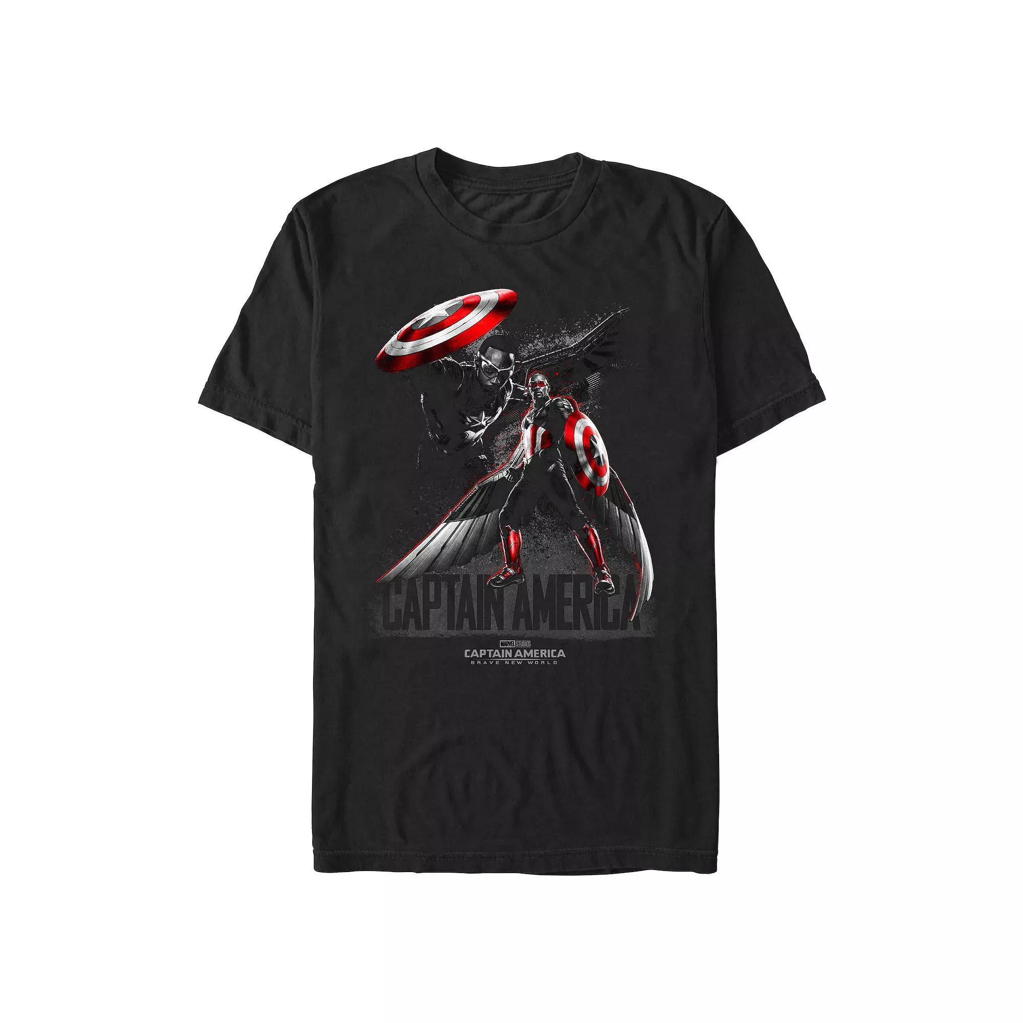 Big & Tall Marvel Captain America Brave New World Poster Graphic Tee, Men's,  Product Image