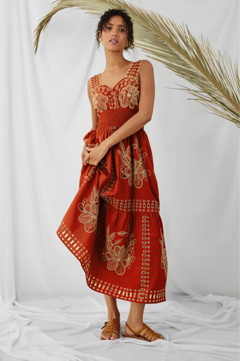 Fawn Dress - Terracotta Product Image