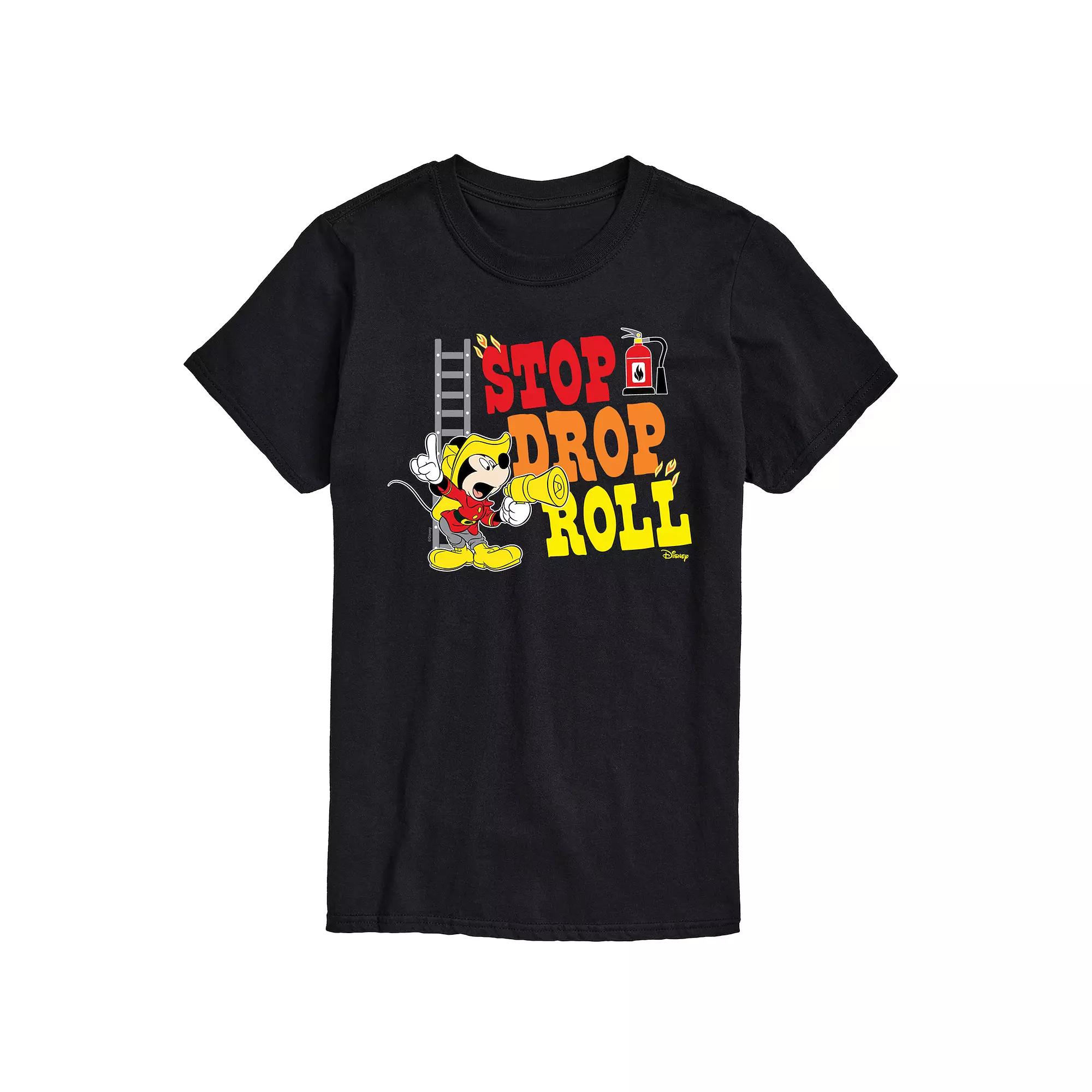 Disney's Mickey Mouse Men's Stop Drop Roll Graphic Tee,  Product Image
