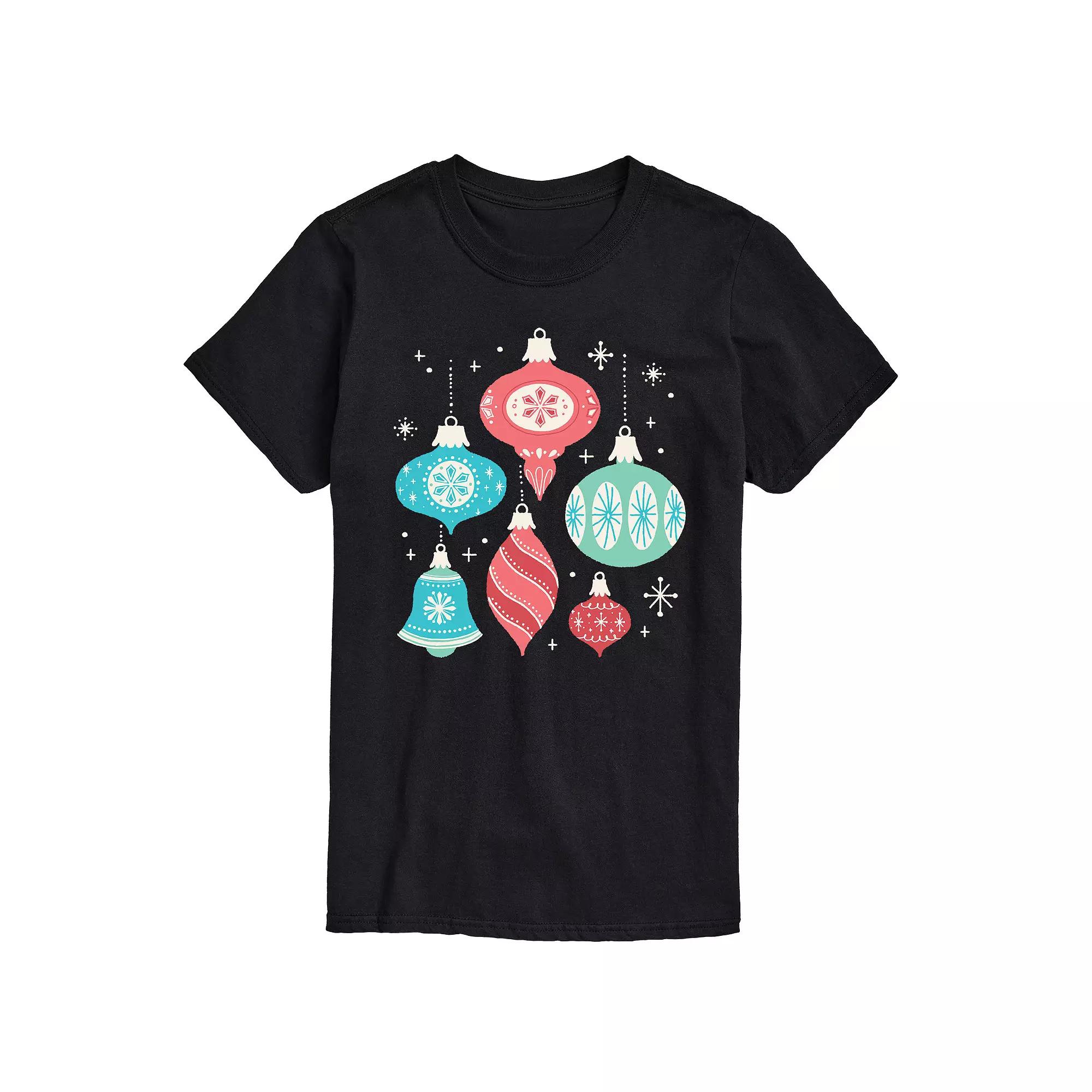 Big & Tall Retro Ornaments Graphic Tee, Men's,  Product Image