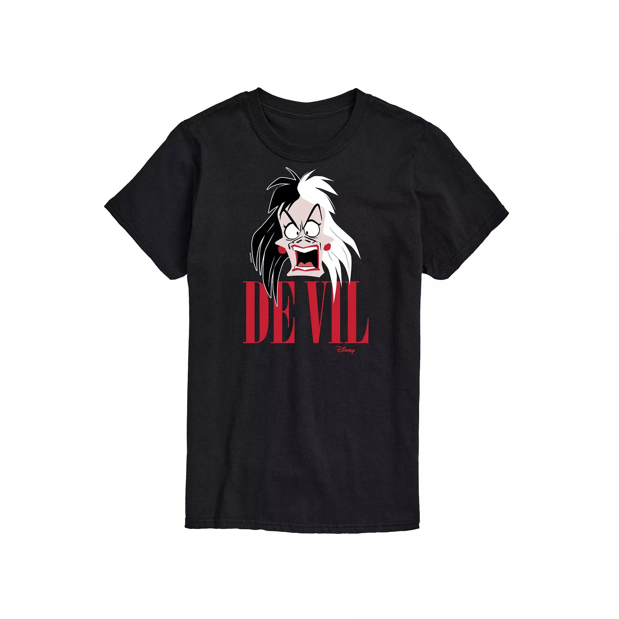 Disney Villains De Vil Men's Graphic Tee,  Product Image