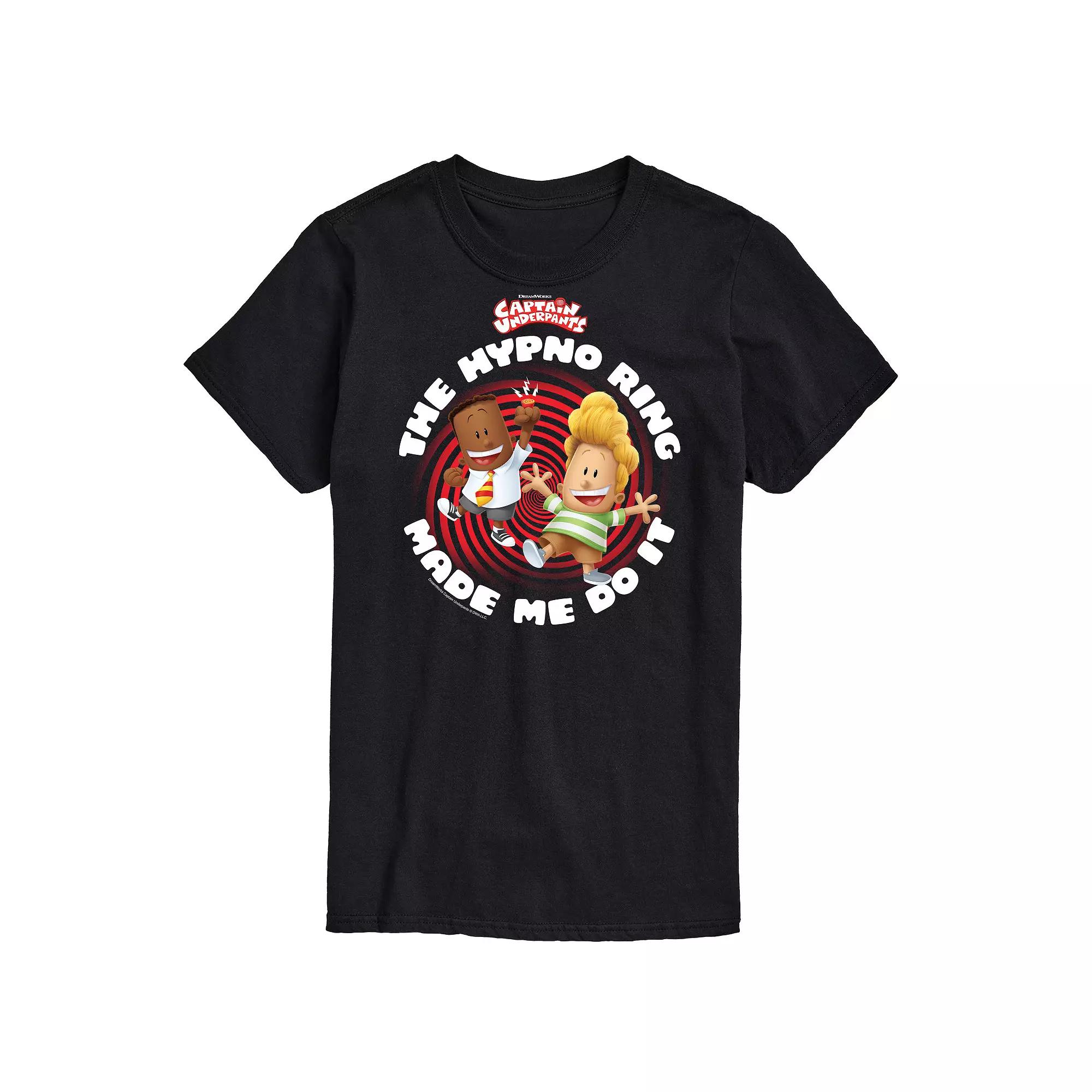 Men's Captain Underpants Hypno Ring Graphic Tee,  Product Image