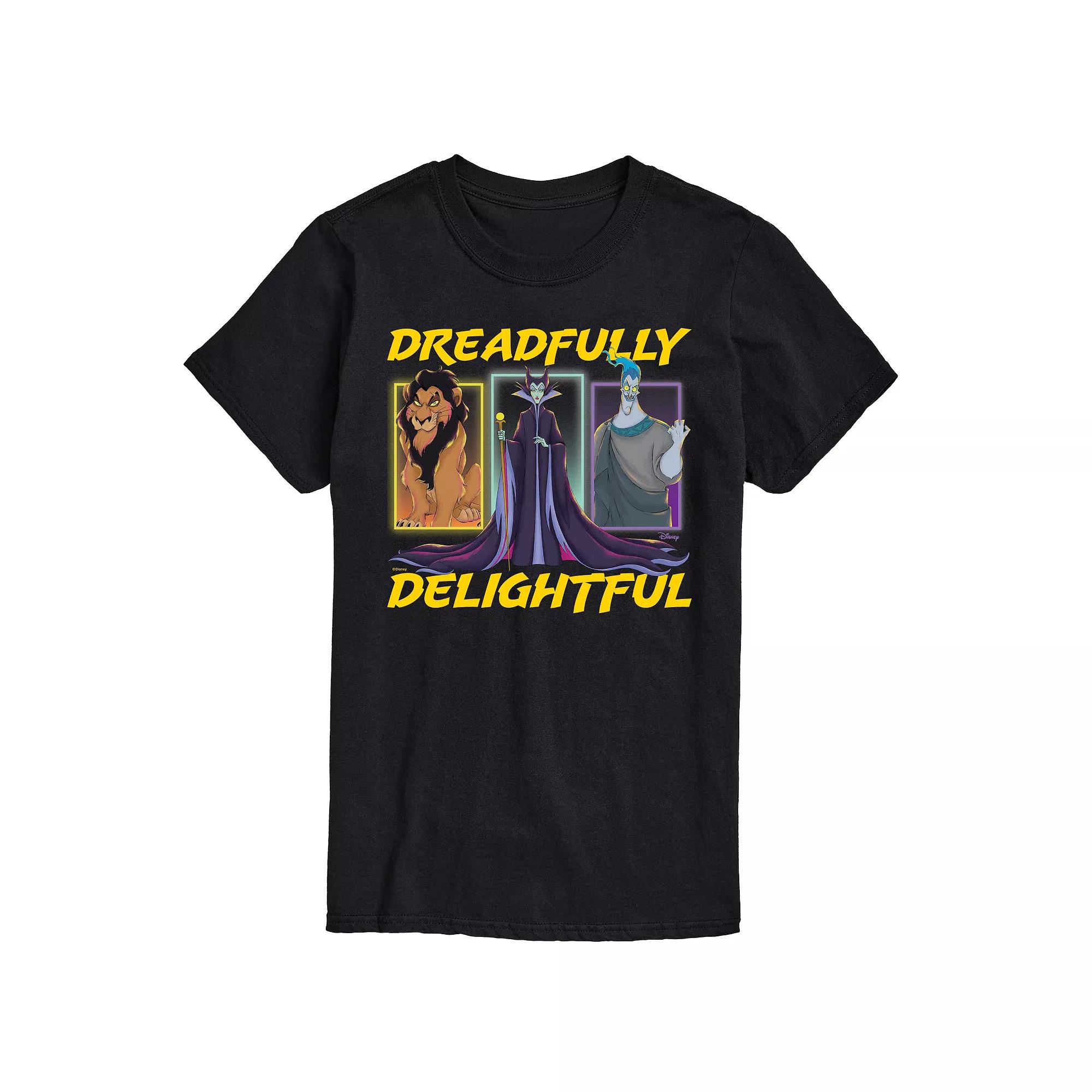 Disney Villains Big & Tall Dreadfully Delightful Graphic Tee, Men's,  Product Image