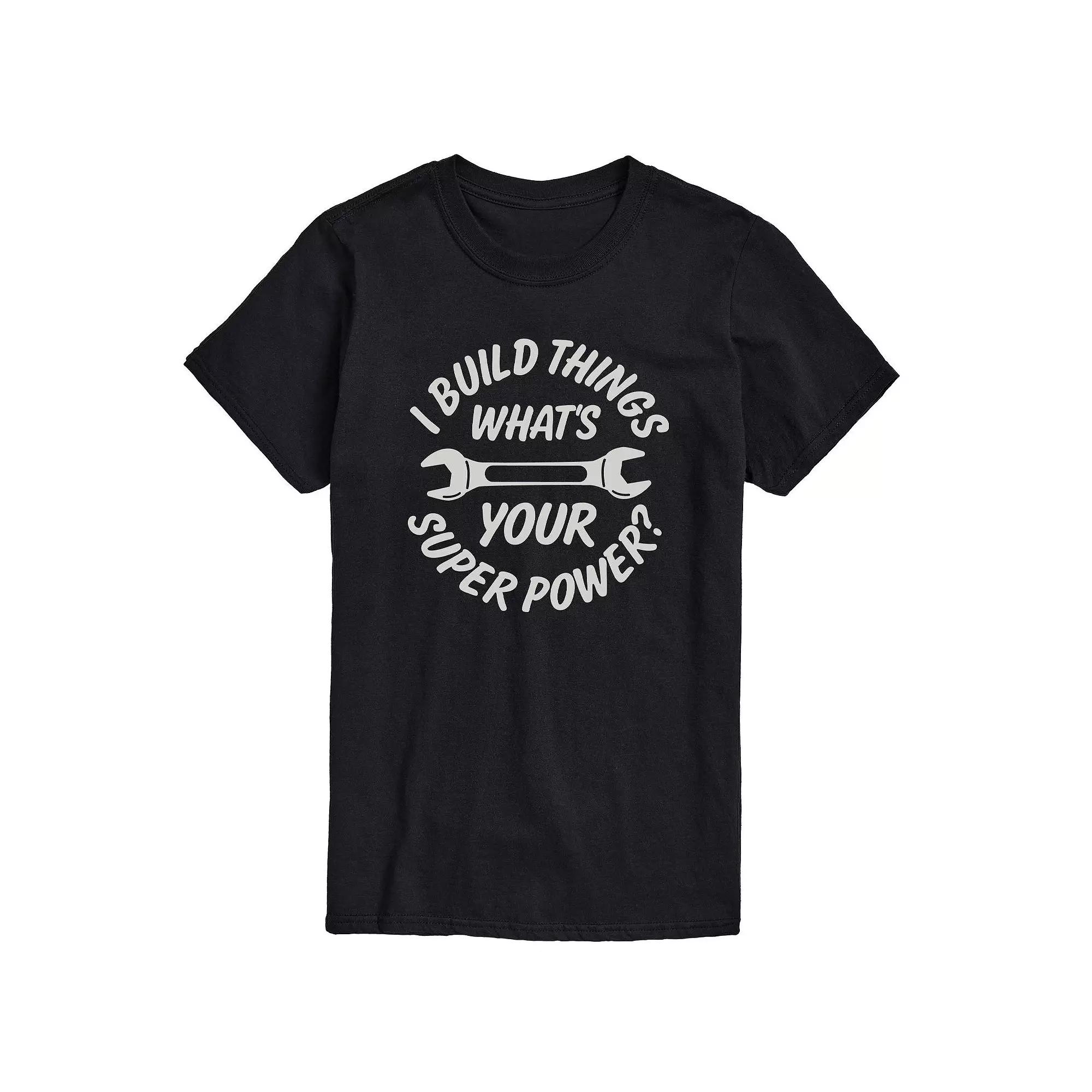 Men's I Build Things Tee,  Product Image