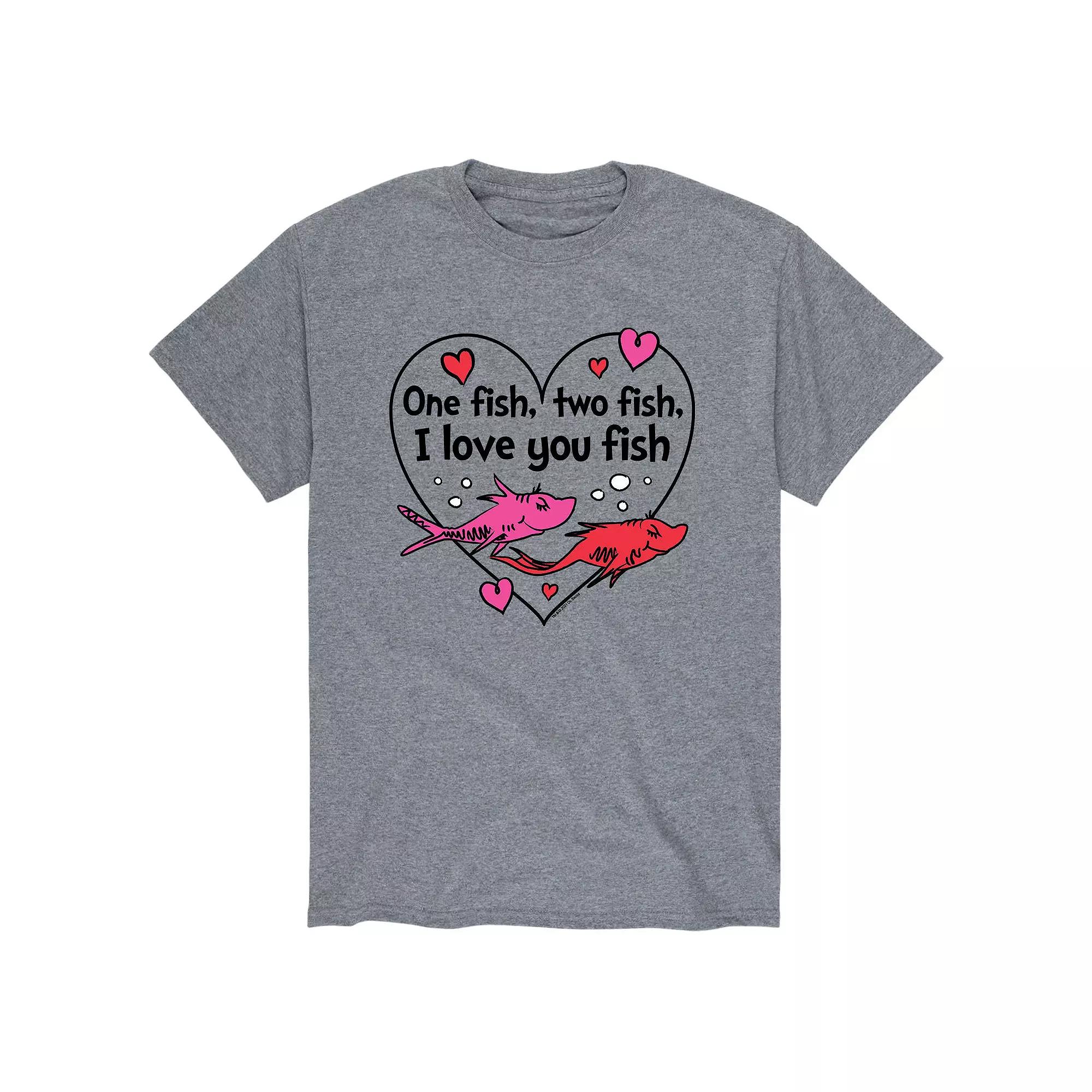 Men's Dr. Seuss "One Fish, Two Fish, I Love You Fish" Tee,  Product Image