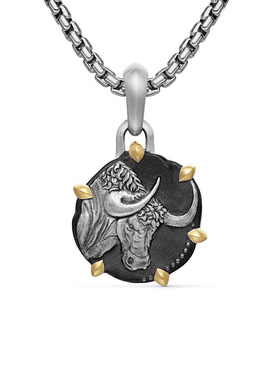 David Yurman Sterling Silver & 18K Yellow Gold Zodiac Amulet Enhancer Product Image