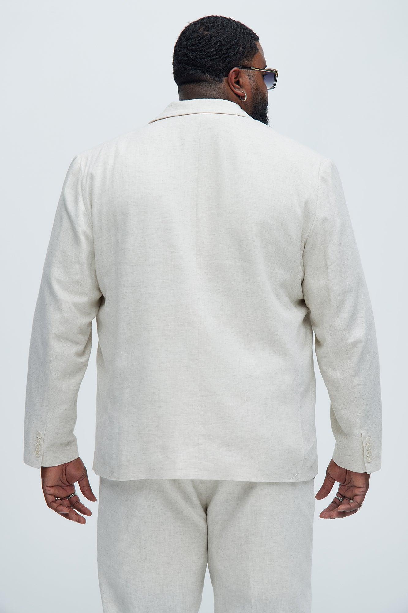 Bahamas Linen Suit Jacket - Oatmeal Product Image