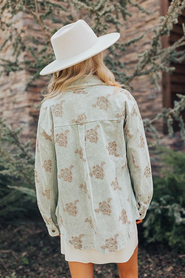 Soho Sleek Vintage Wash Corduroy Jacket Product Image