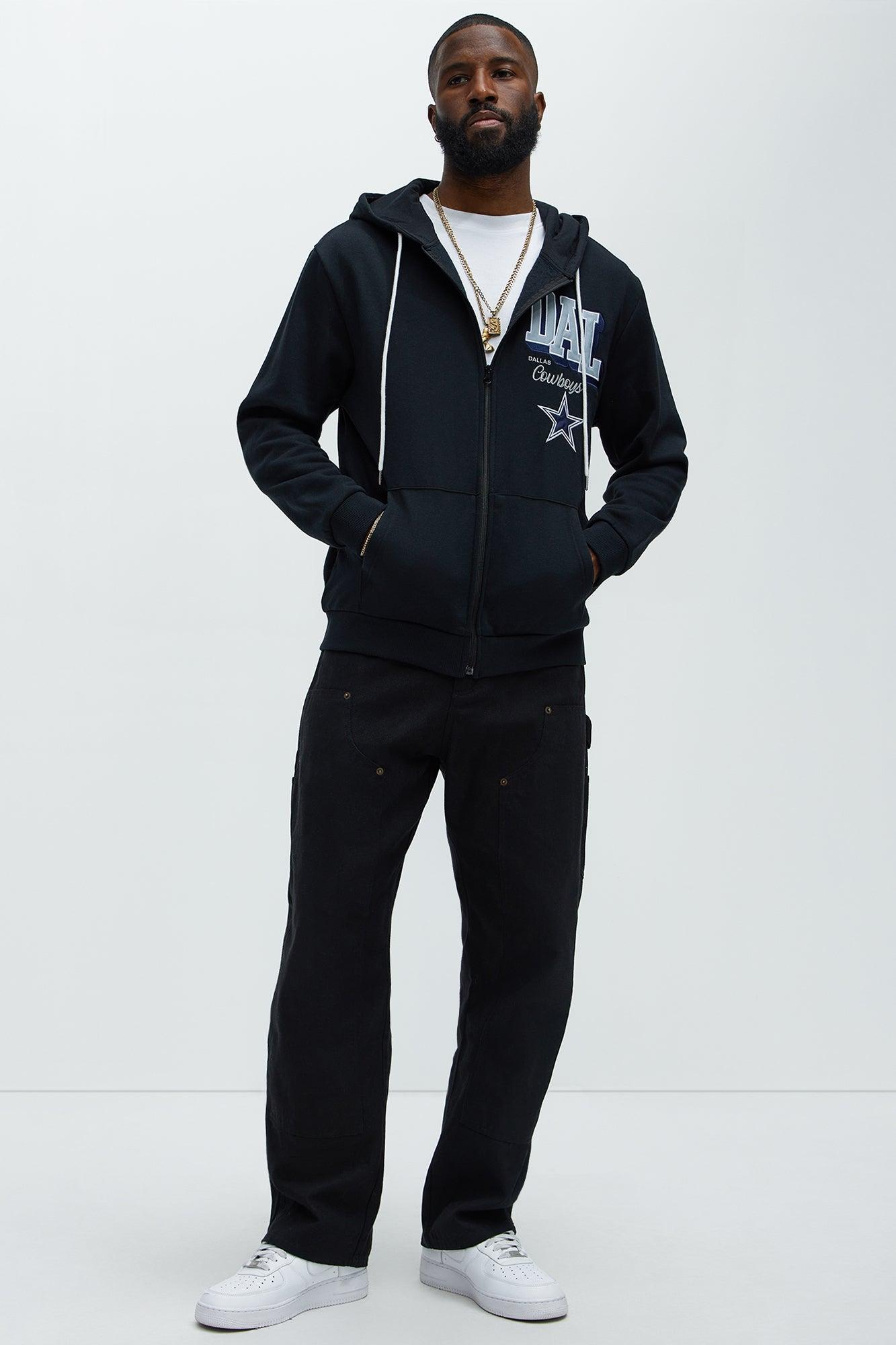 Cowboys Bold Zip Hoodie - Black Male Product Image
