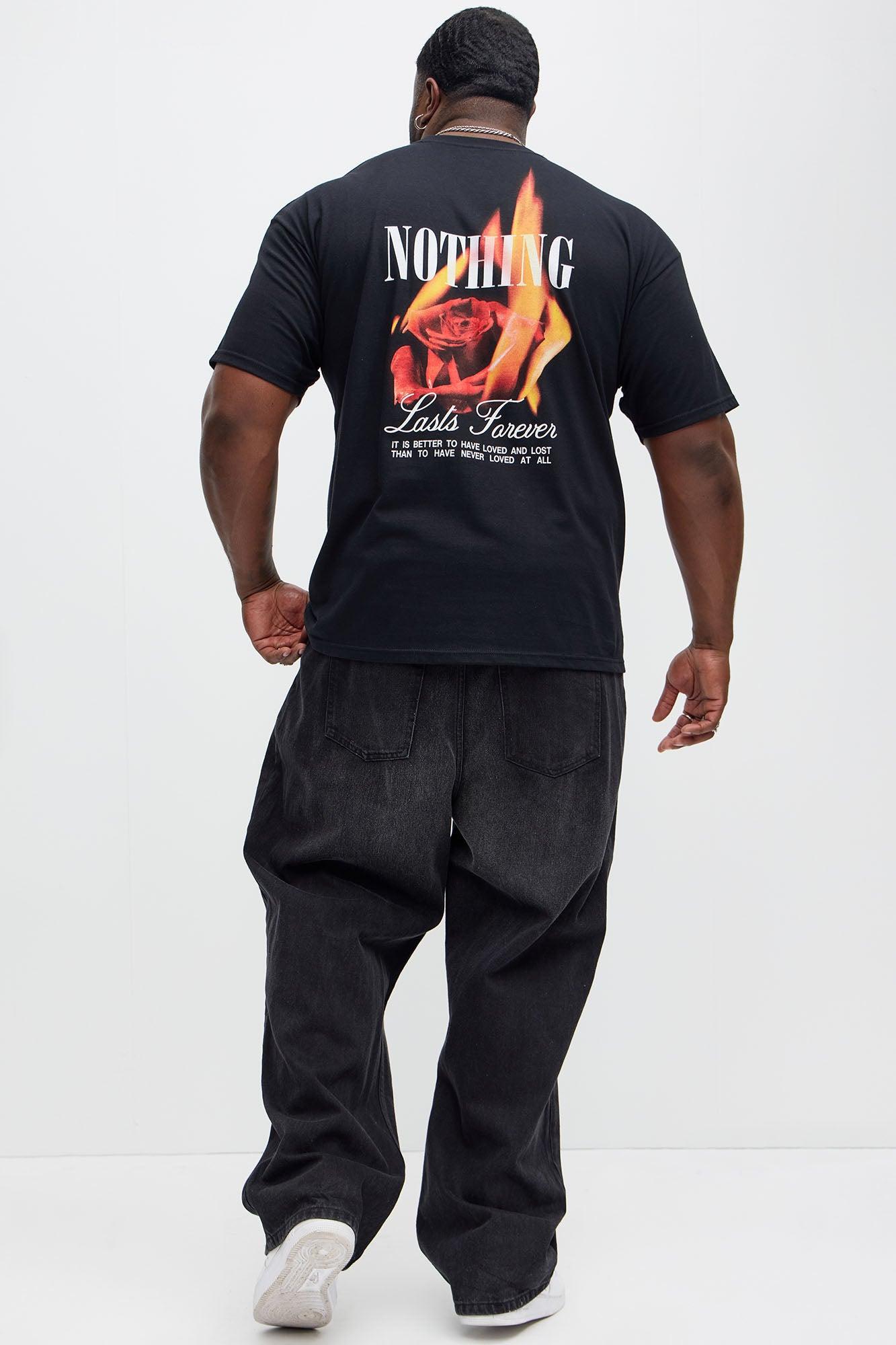 Love Lasts Forever Short Sleeve Tee - Black Product Image